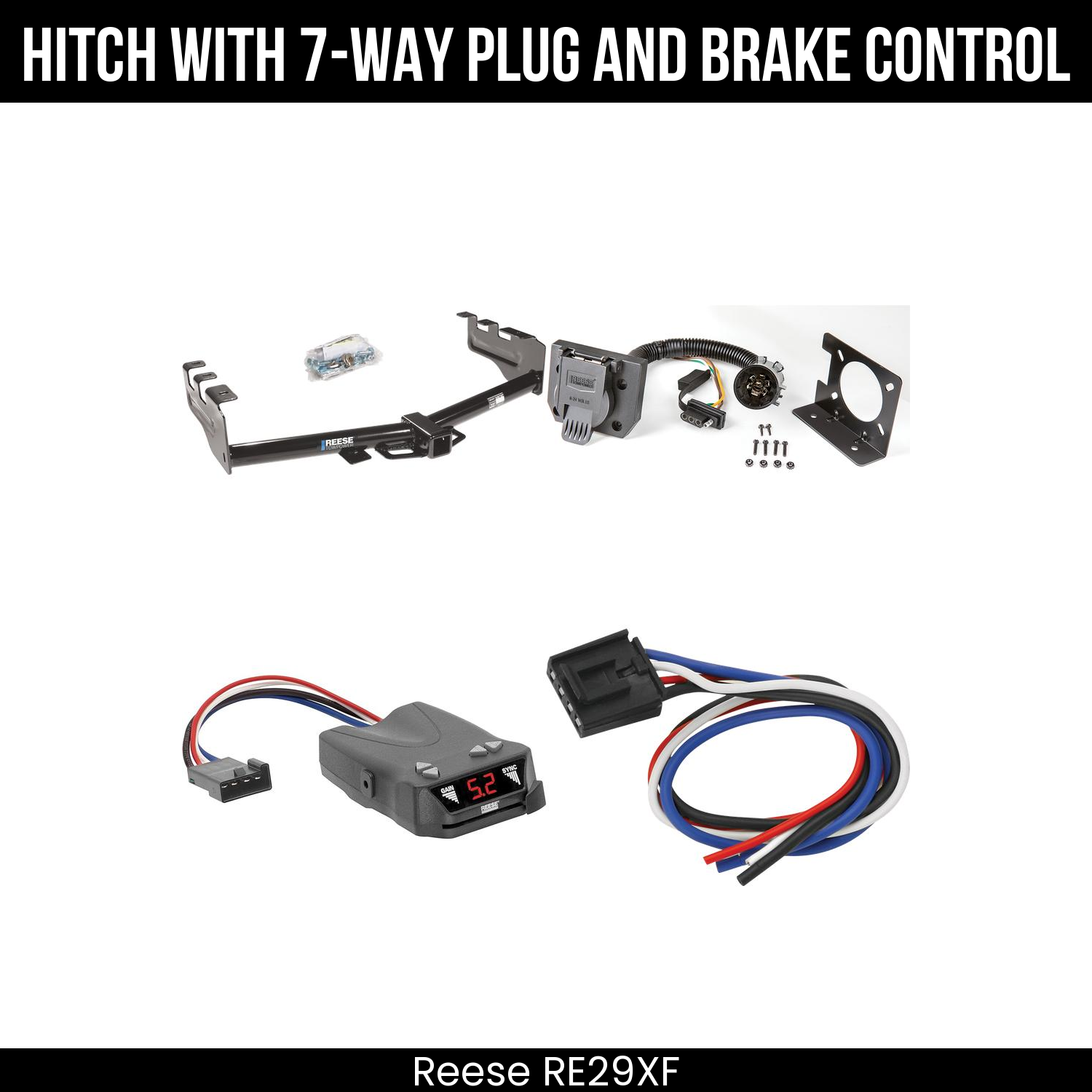 Trailer Hitch , 7-Way , Reese Brakeman IV Brake Control