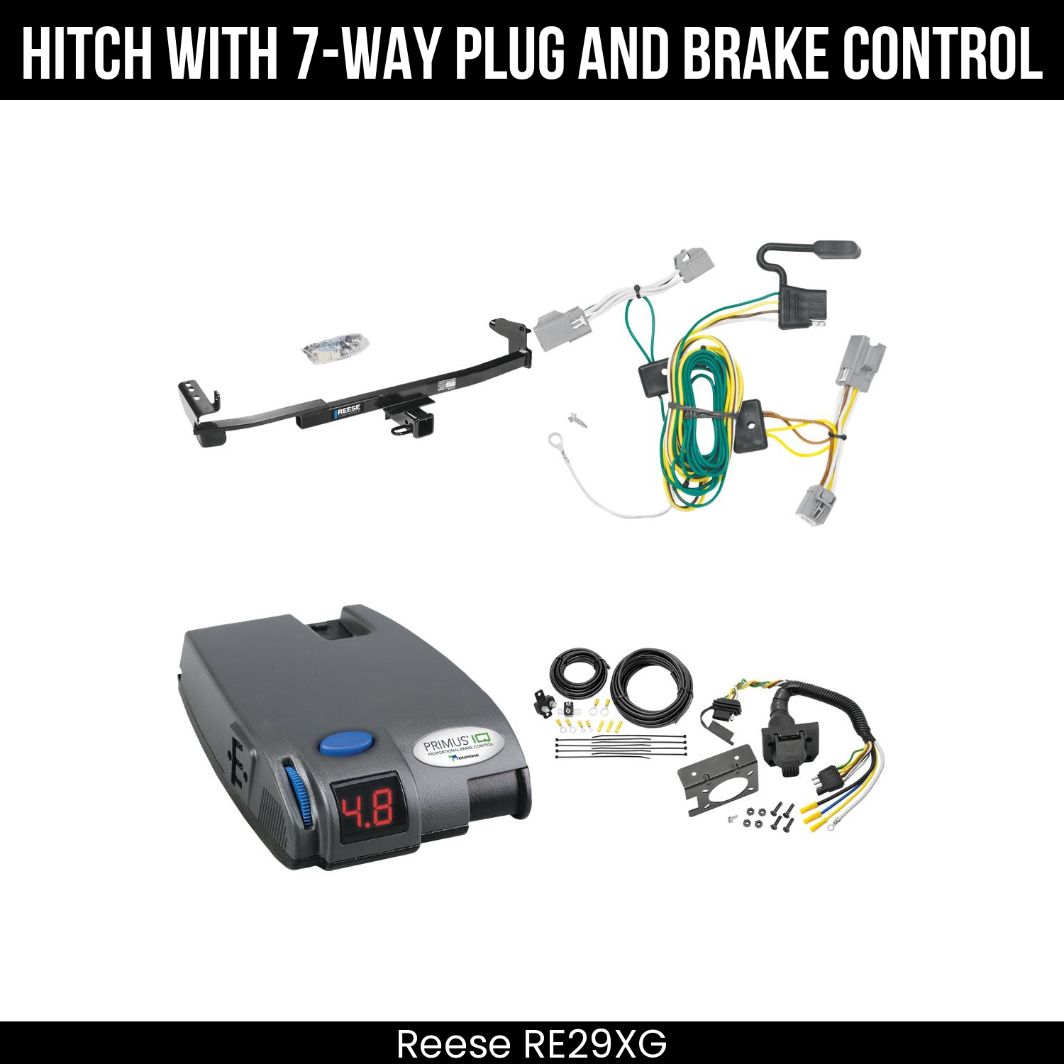 Trailer Hitch , 7-Way , Tekonsha Primus IQ Brake Control