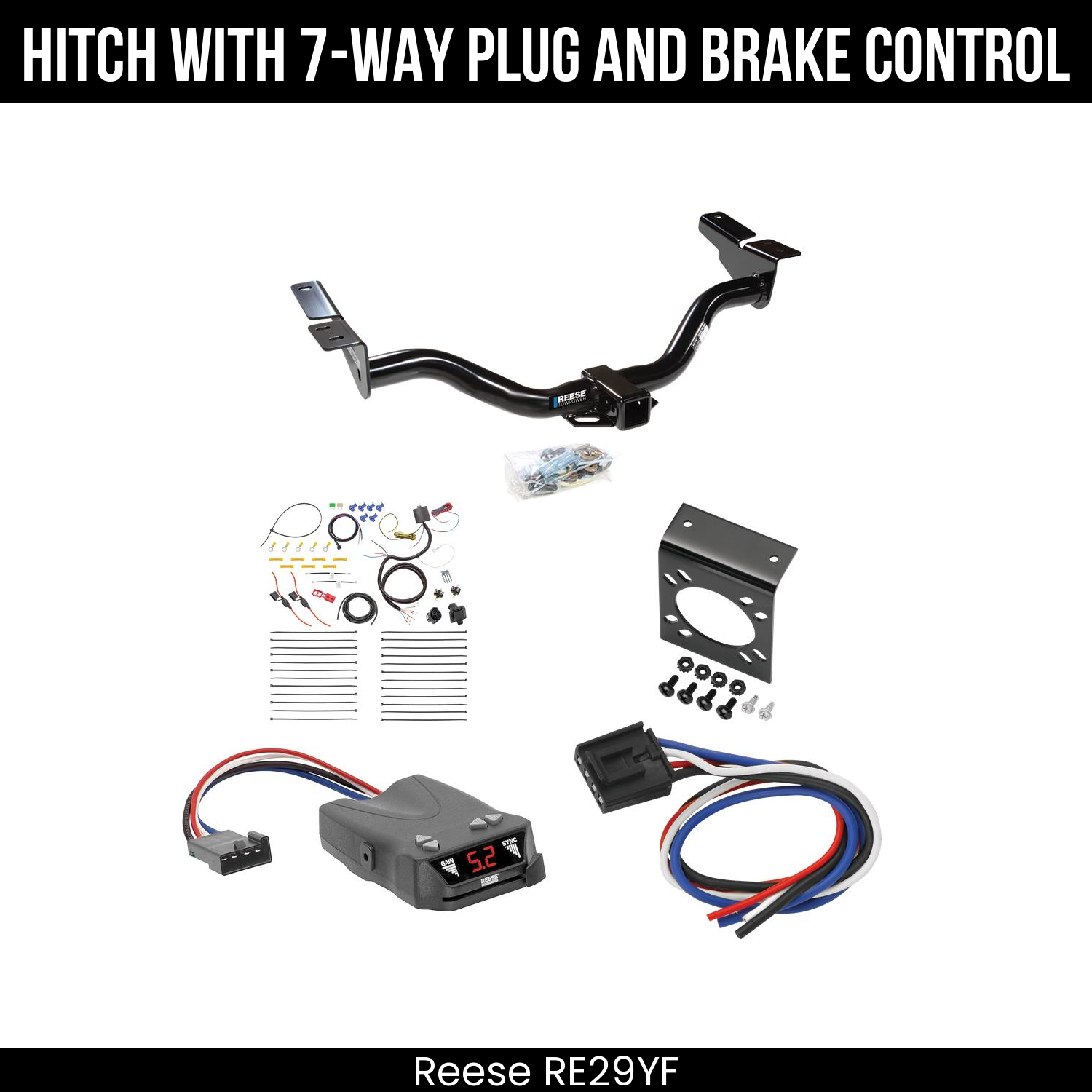 Trailer Hitch , 7-Way , Reese Brakeman IV Brake Control