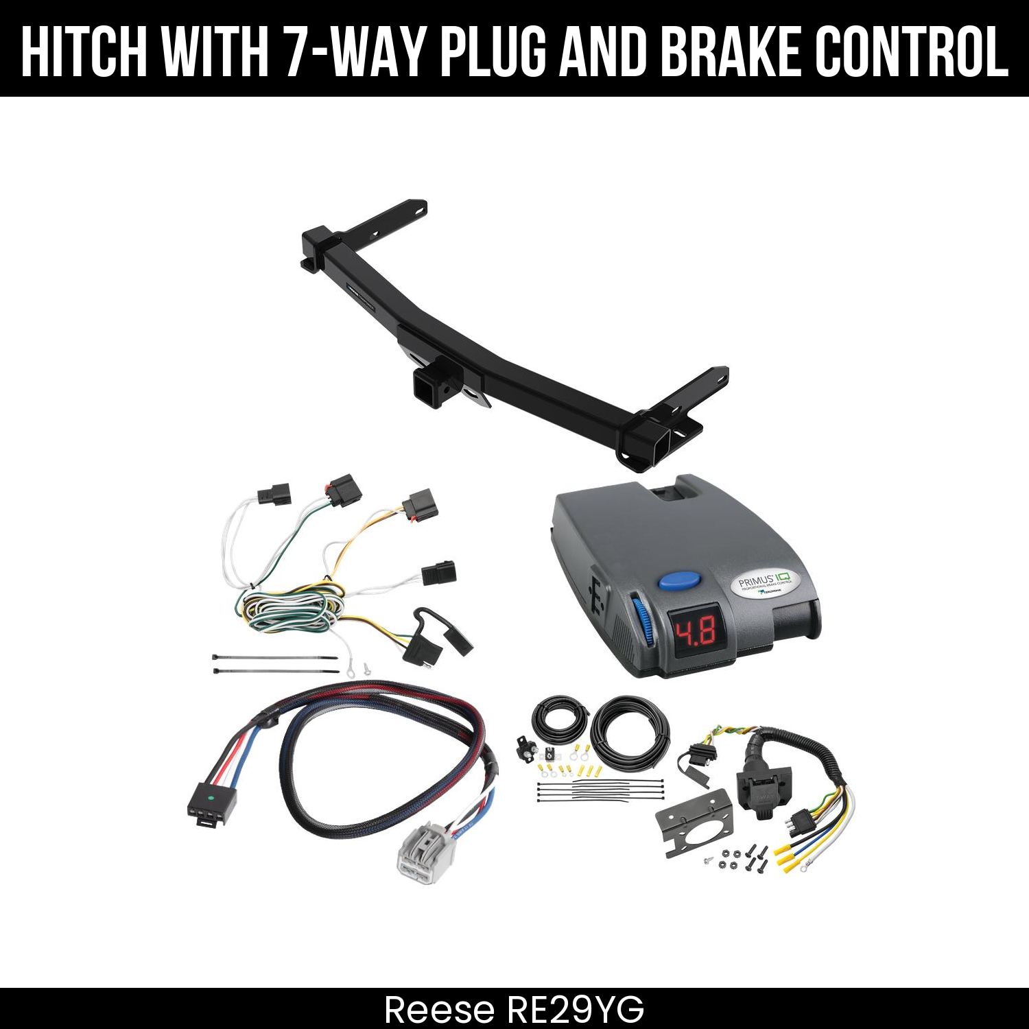 Trailer Hitch , 7-Way , Tekonsha Primus IQ Brake Control