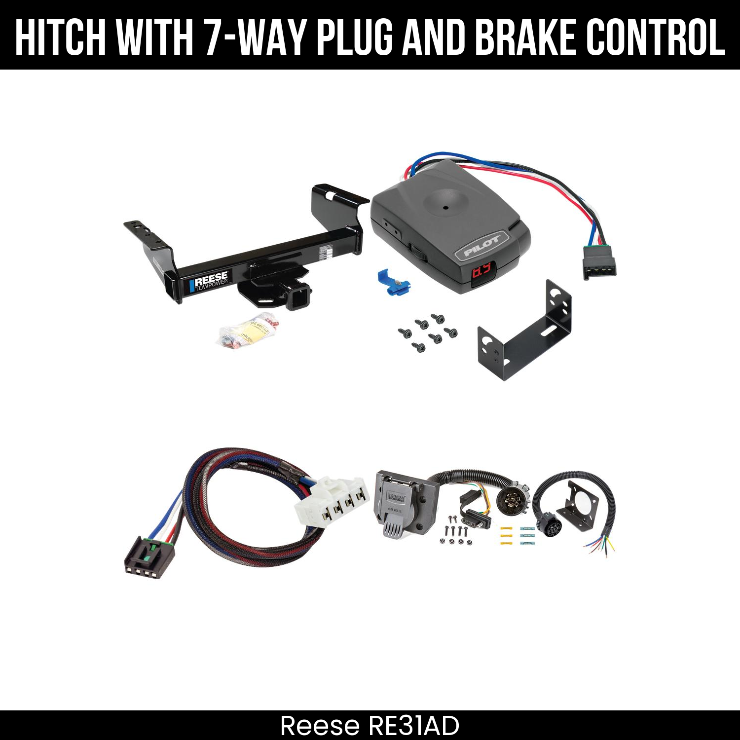 Trailer Hitch , 7-Way , Pro Series Pilot Brake Control