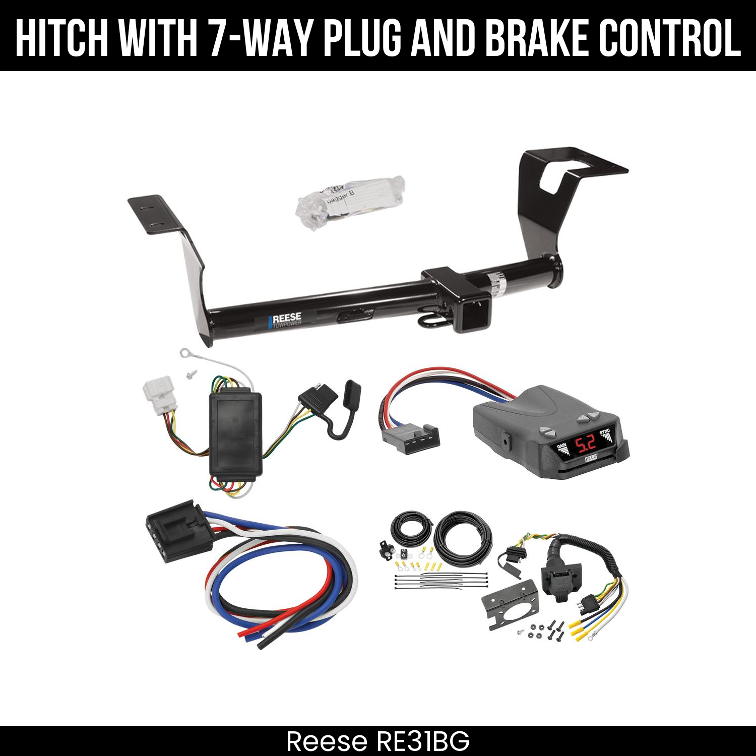 Trailer Hitch , 7-Way , Reese Brakeman IV Brake Control