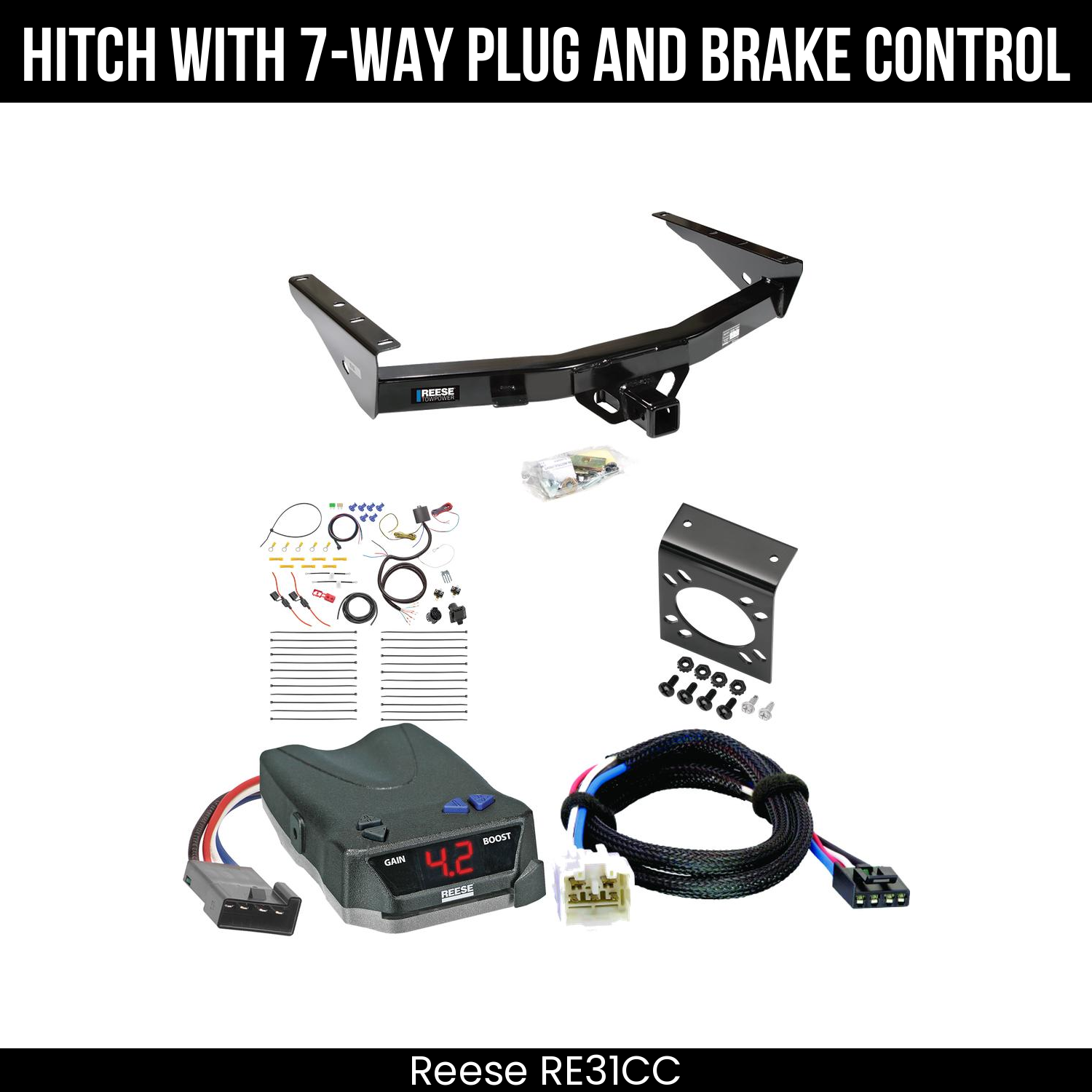 Trailer Hitch , 7-Way , Reese Brake EVN Control