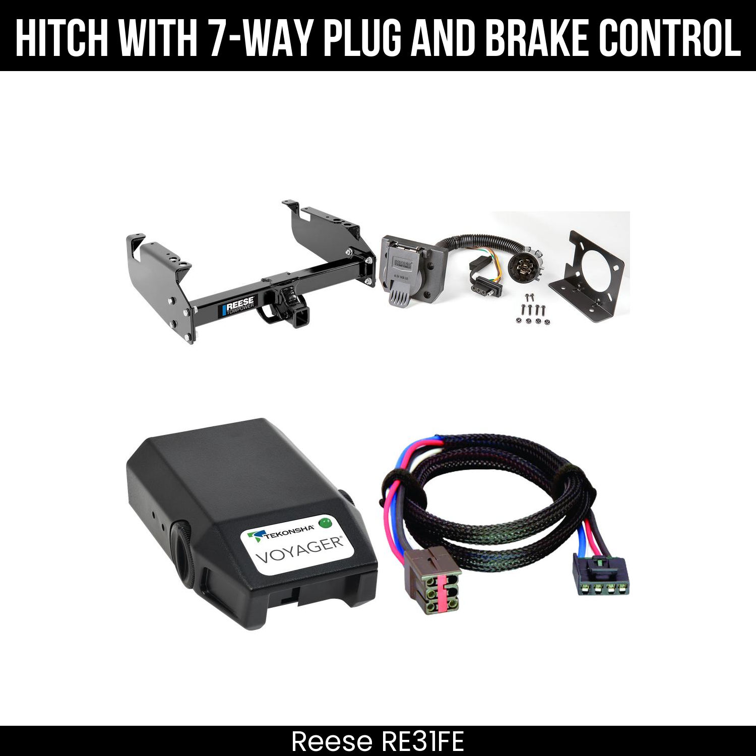 Trailer Hitch , 7-Way , Tekonsha Voyager Brake Control