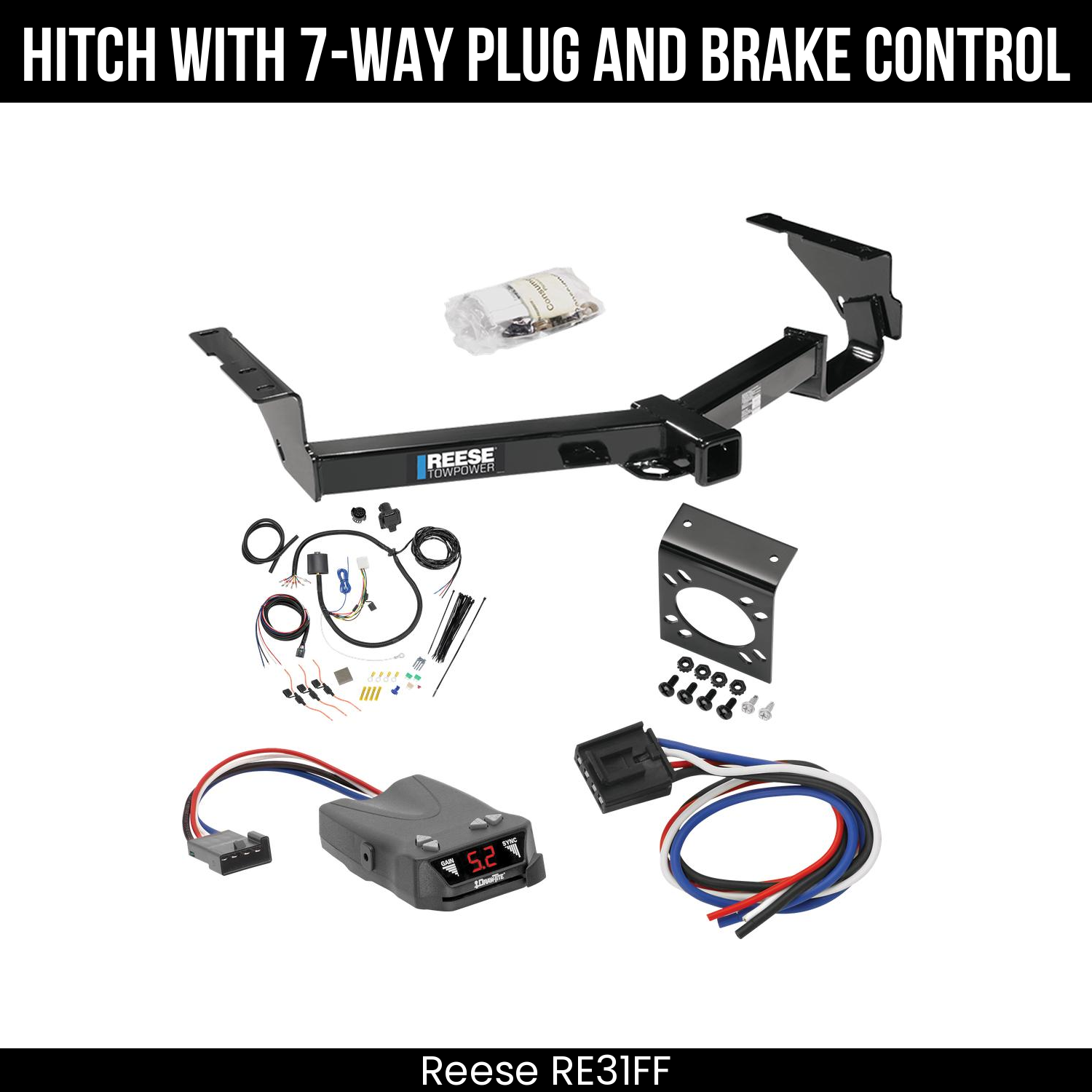 Trailer Hitch , 7-Way , Draw-Tite Activator IV Brake Control