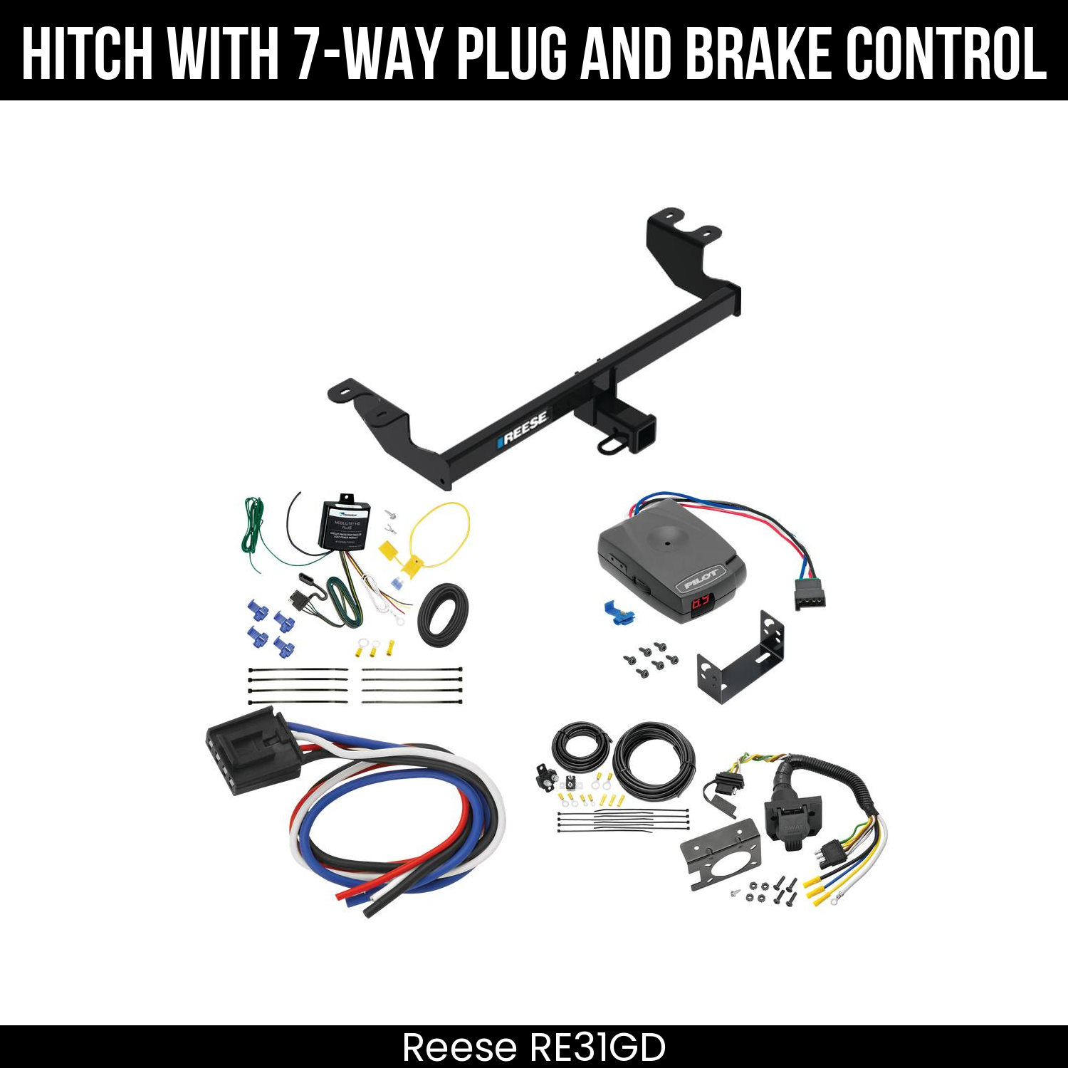 Trailer Hitch , 7-Way , Pro Series Pilot Brake Control