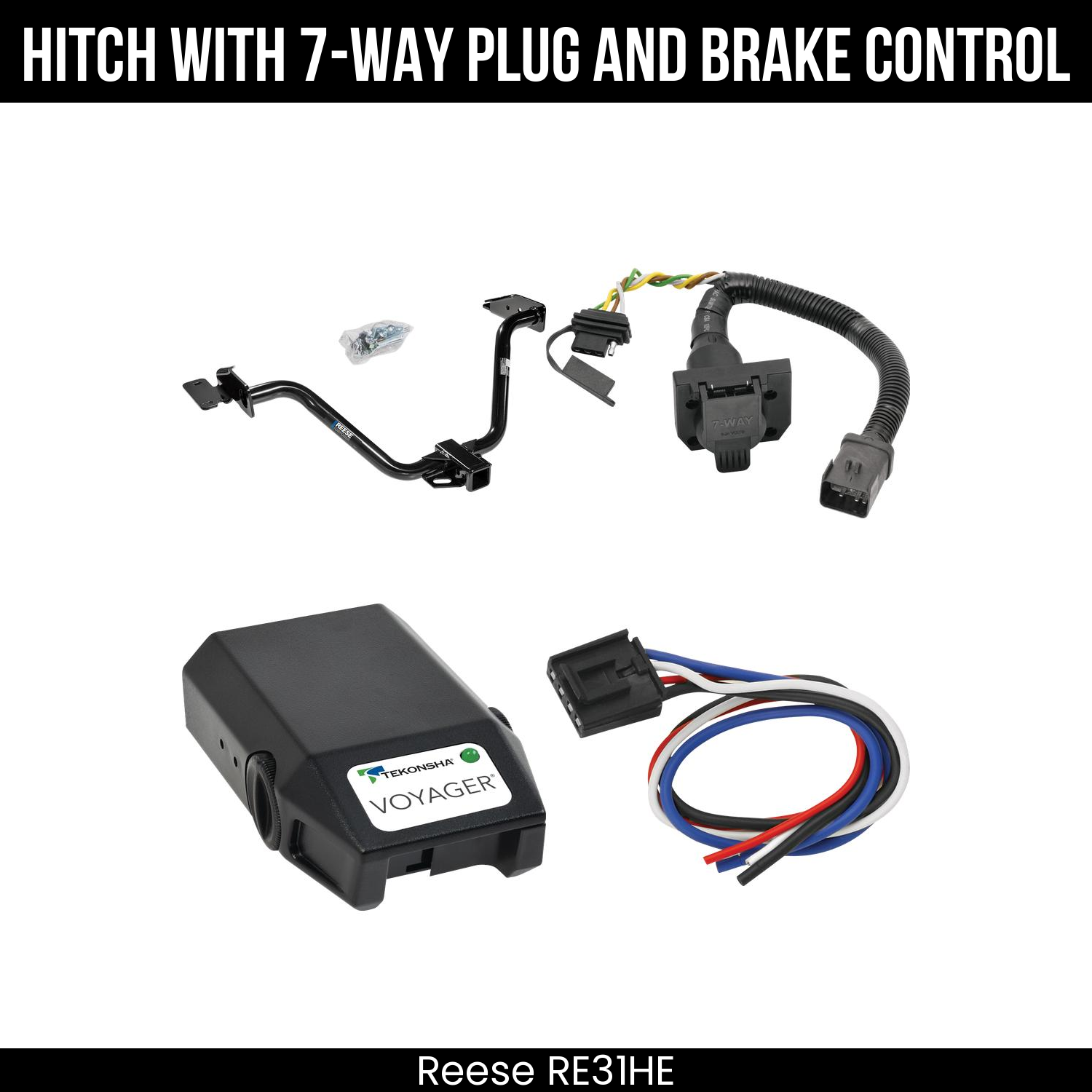 Trailer Hitch , 7-Way , Tekonsha Voyager Brake Control