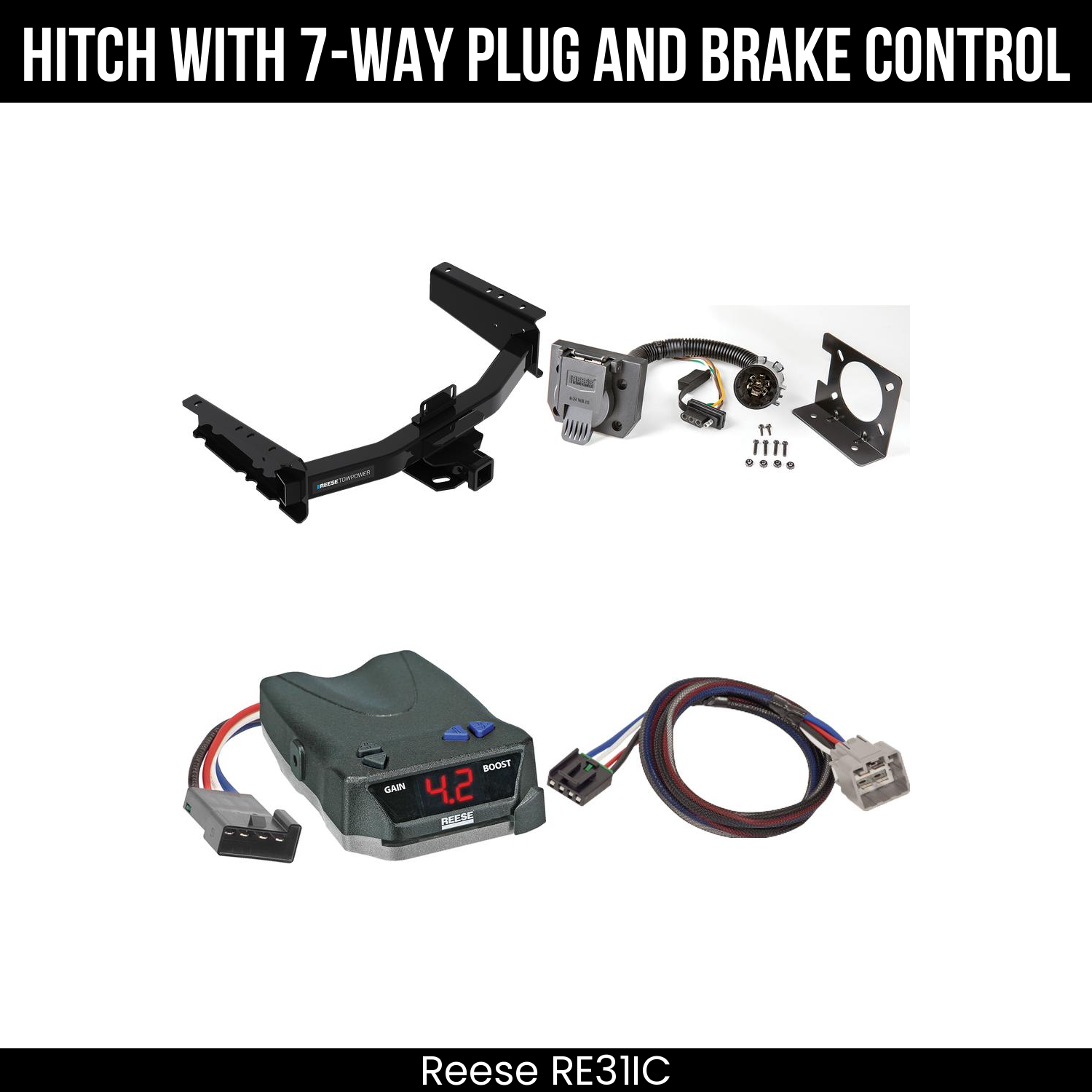 Trailer Hitch , 7-Way , Reese Brake EVN Control