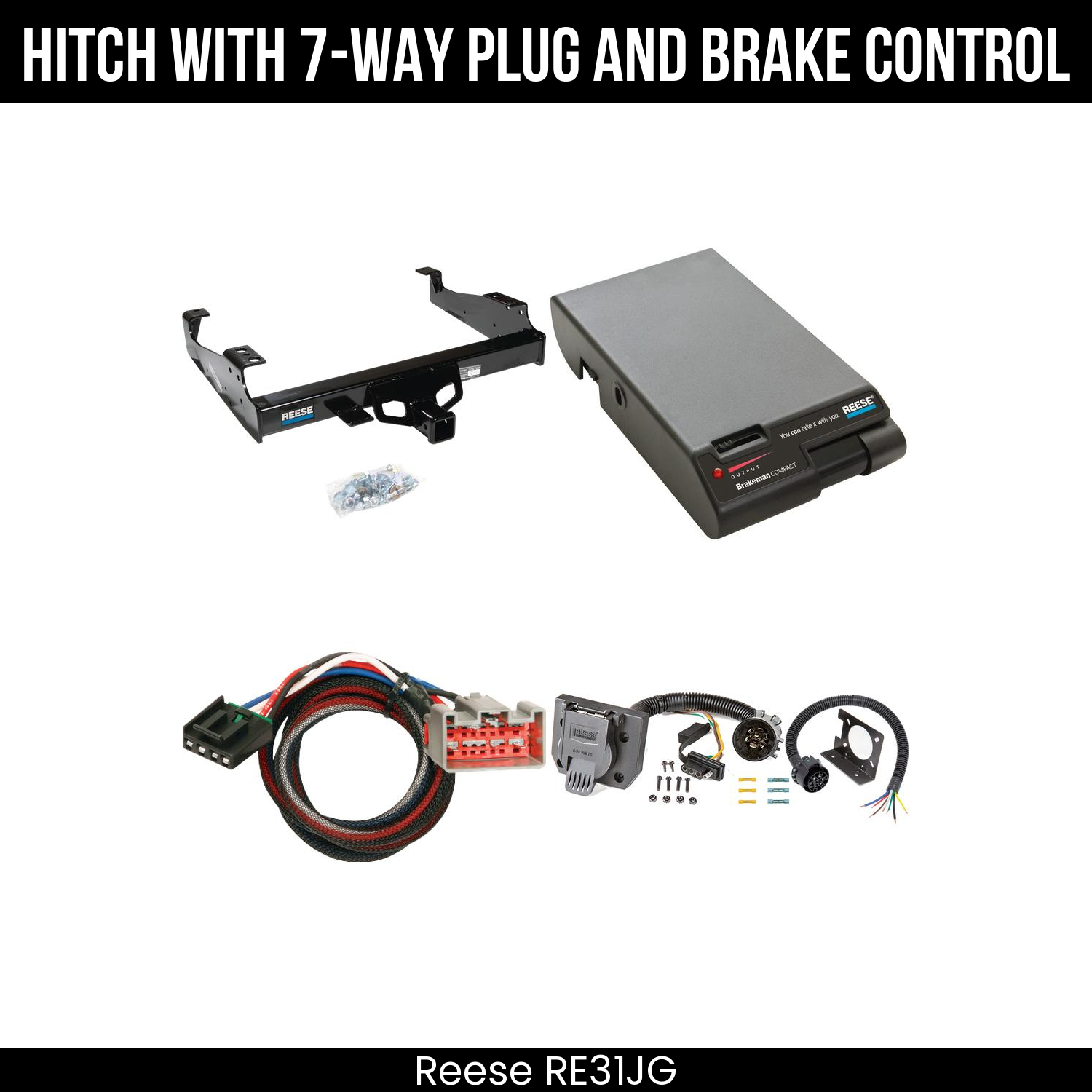 Trailer Hitch , 7-Way , Reese Brakeman Brake Control