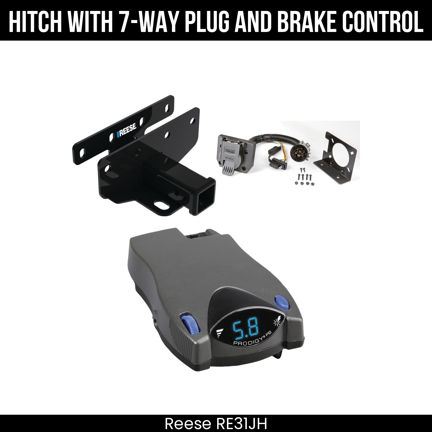 Trailer Hitch , 7-Way , Tekonsha Prodigy P2 Brake Control