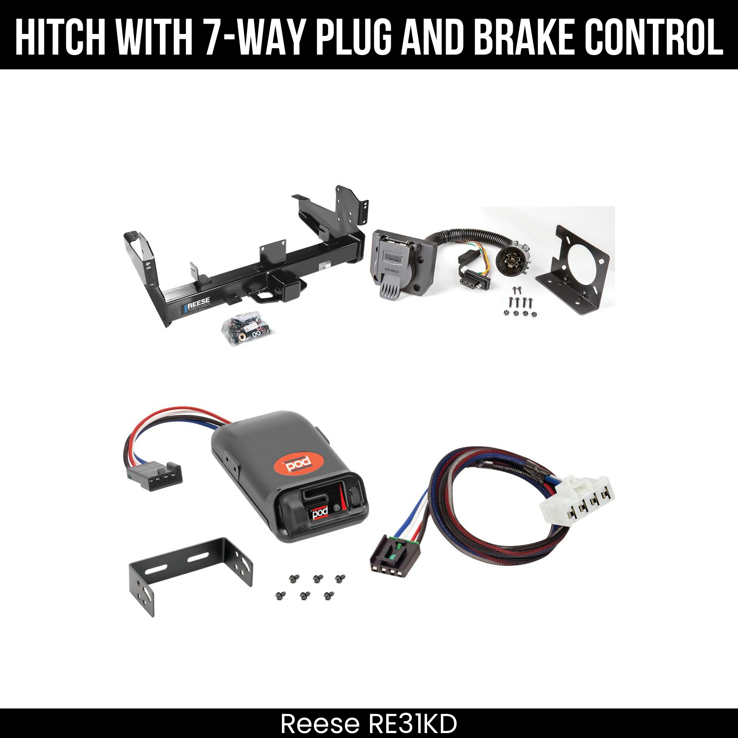 Trailer Hitch , 7-Way , Pro Series POD Brake Control