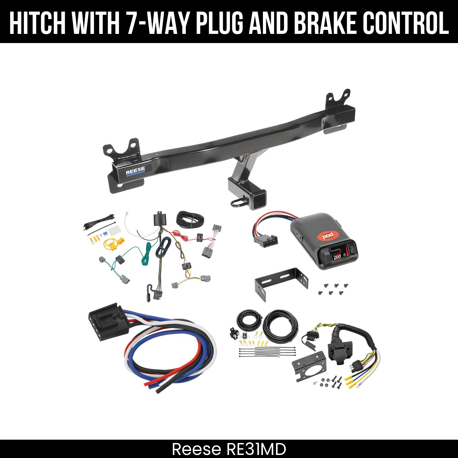 Trailer Hitch , 7-Way , Pro Series POD Brake Control