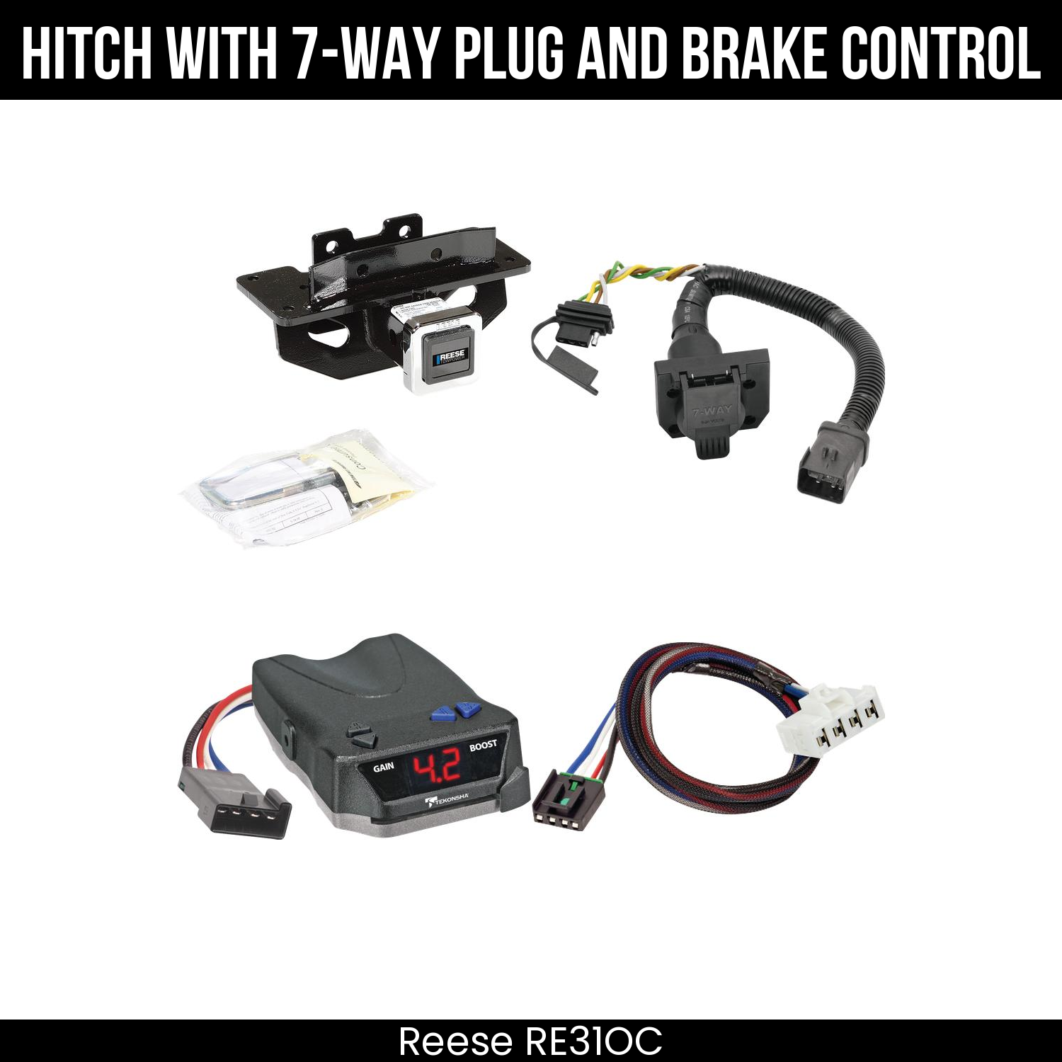 Trailer Hitch , 7-Way , Tekonsha Brake EVN Control