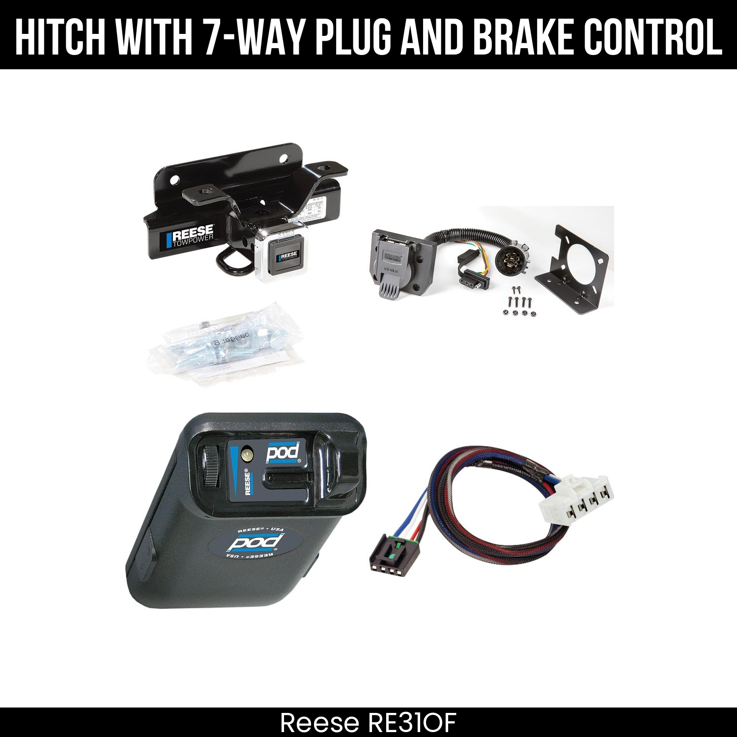 Trailer Hitch , 7-Way , Reese POD Brake Control