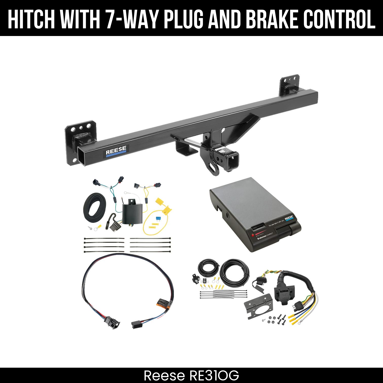 Trailer Hitch , 7-Way , Reese Brakeman Brake Control