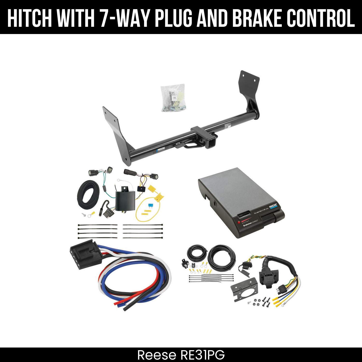 Trailer Hitch , 7-Way , Reese Brakeman Brake Control