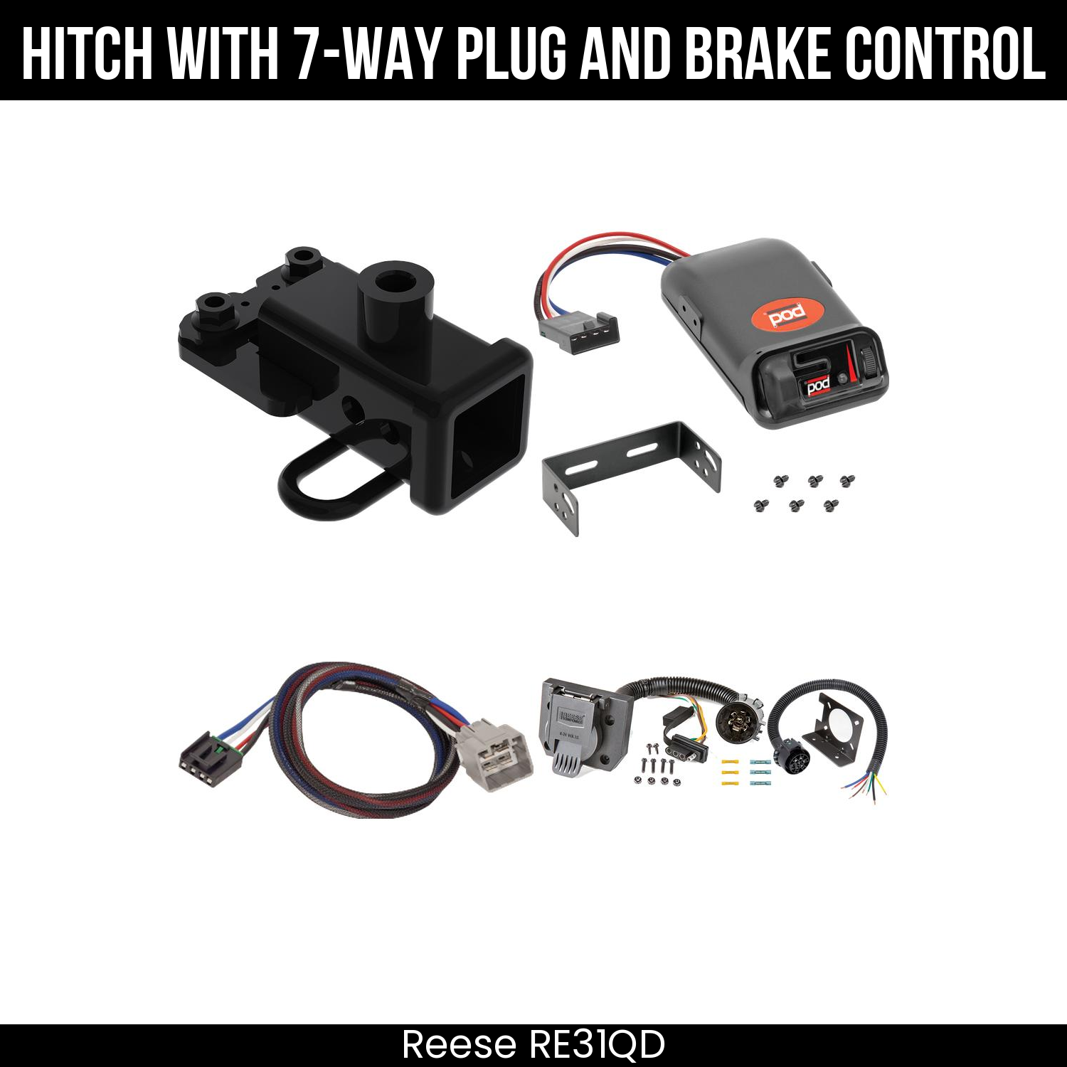 Trailer Hitch , 7-Way , Pro Series POD Brake Control