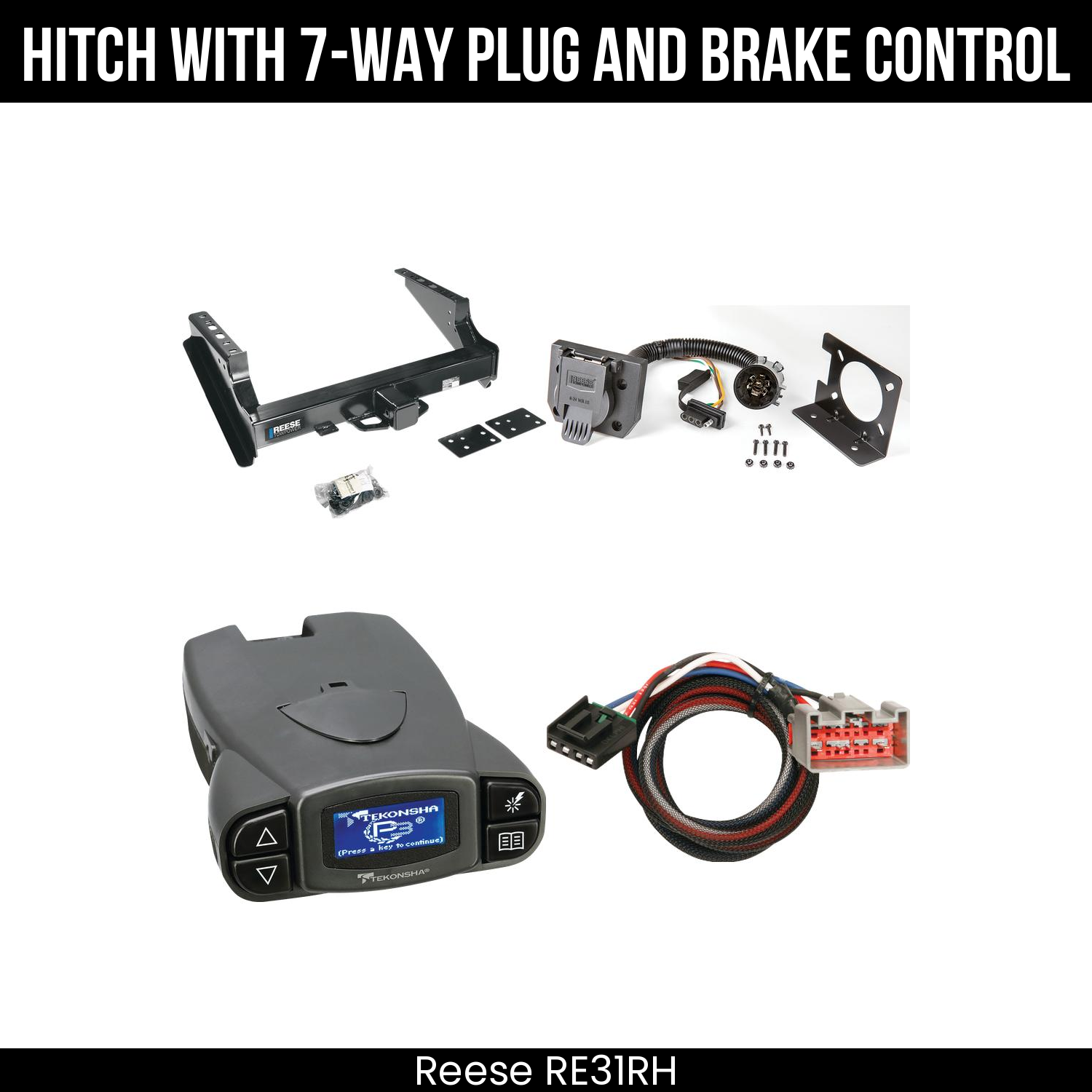 Trailer Hitch , 7-Way , Tekonsha Prodigy P3 Brake Control