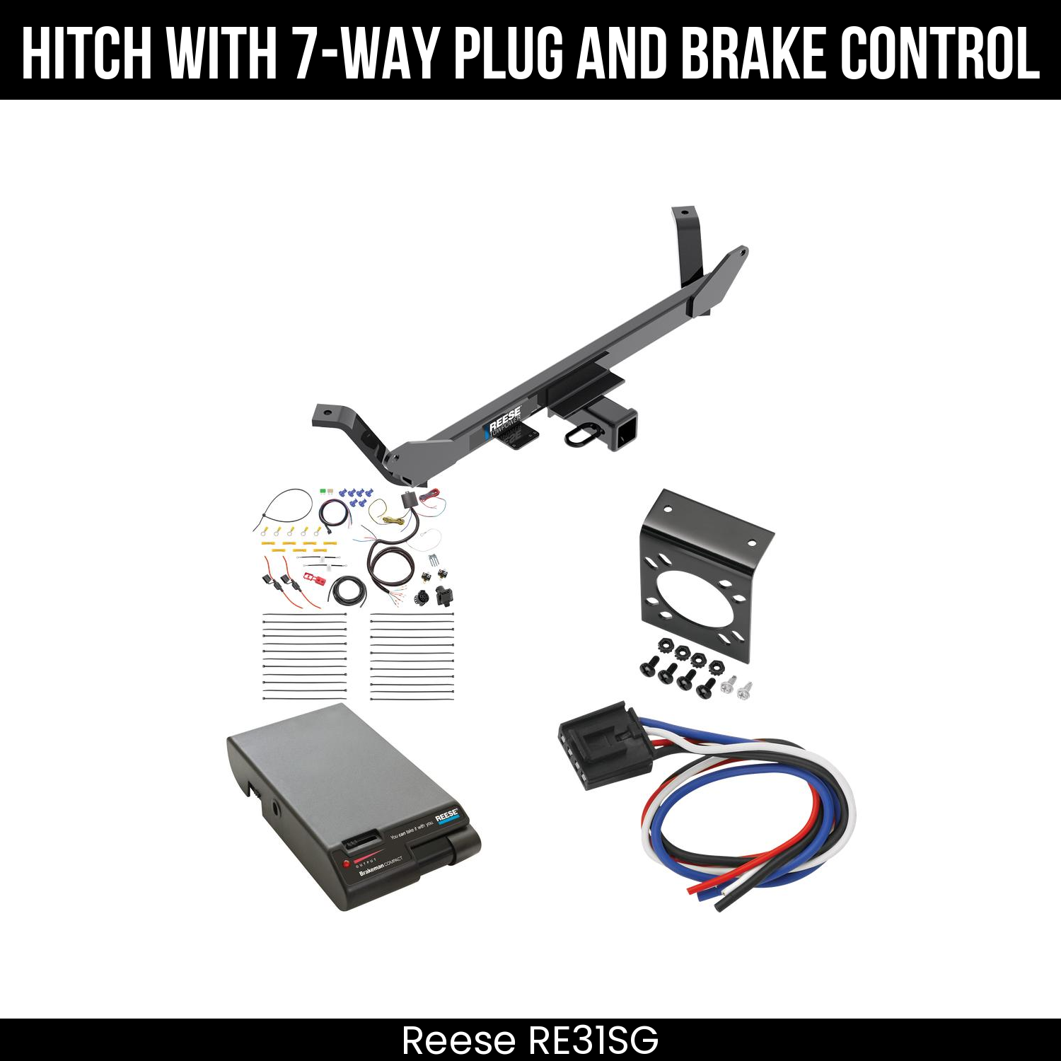 Trailer Hitch , 7-Way , Reese Brakeman Brake Control
