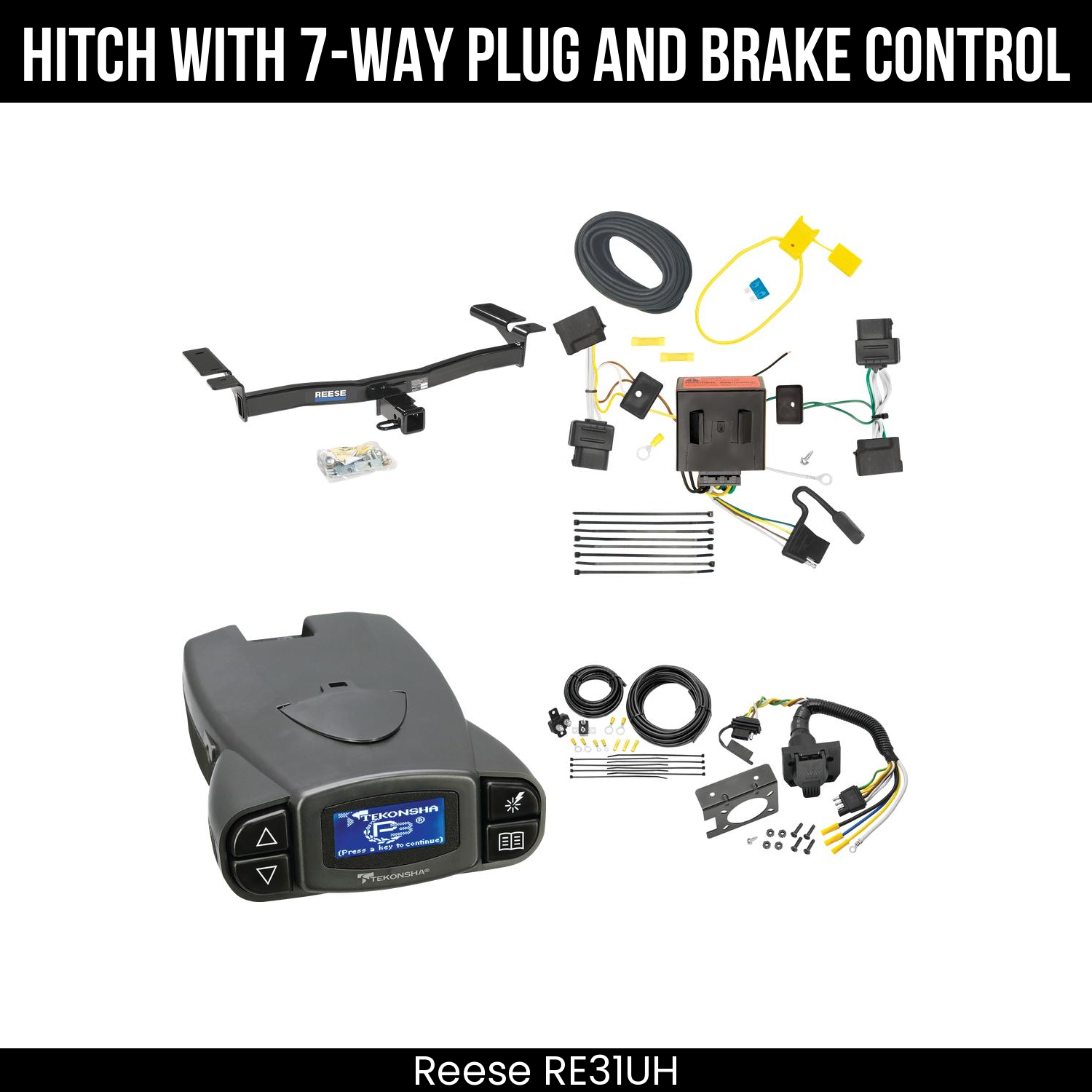 Trailer Hitch , 7-Way , Tekonsha Prodigy P3 Brake Control