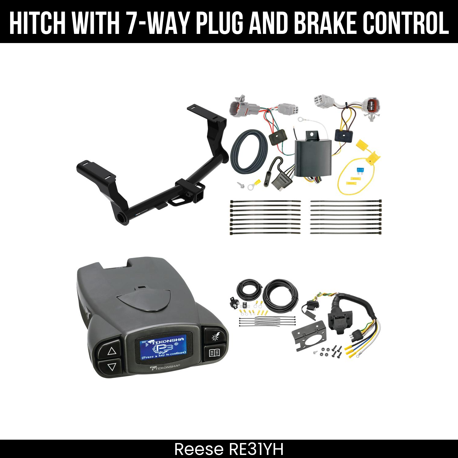 Trailer Hitch , 7-Way , Tekonsha Prodigy P3 Brake Control