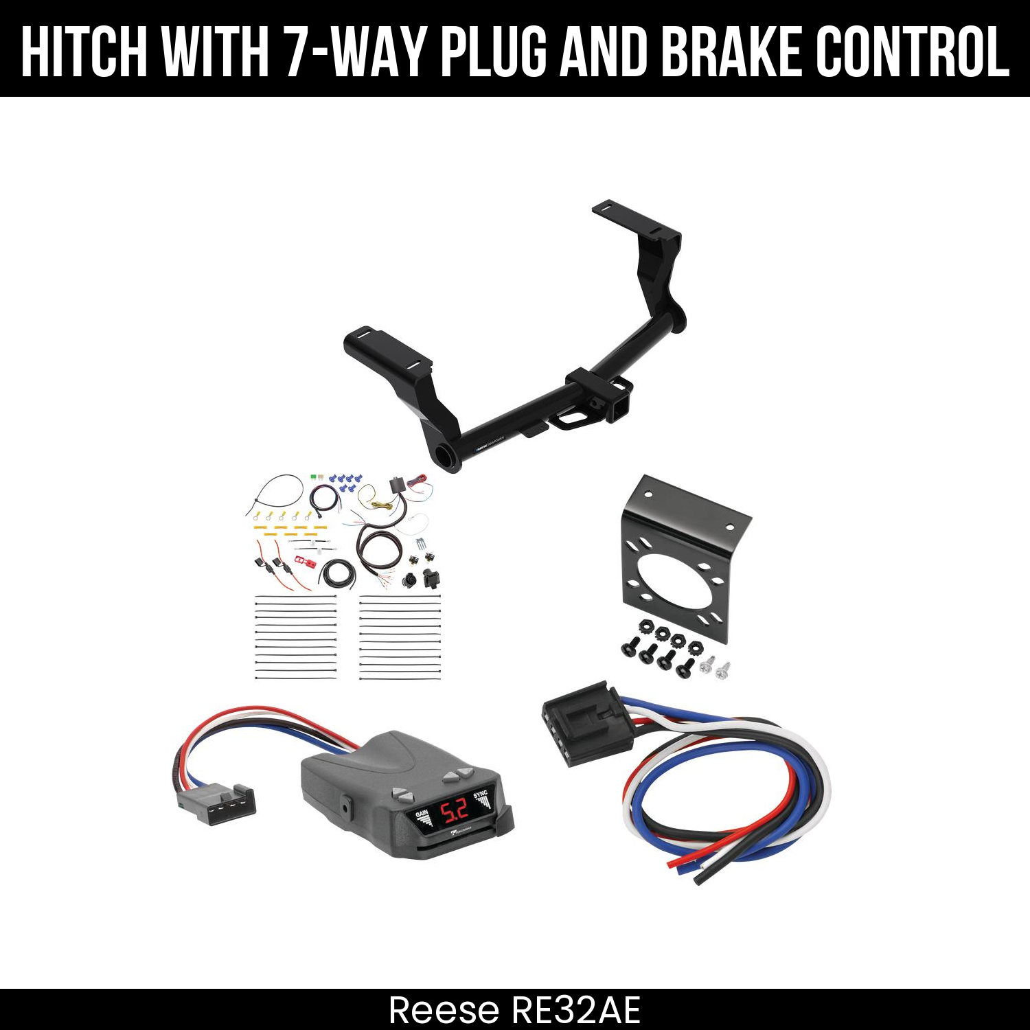 Trailer Hitch , 7-Way , Tekonsha Brakeman IV Brake Control