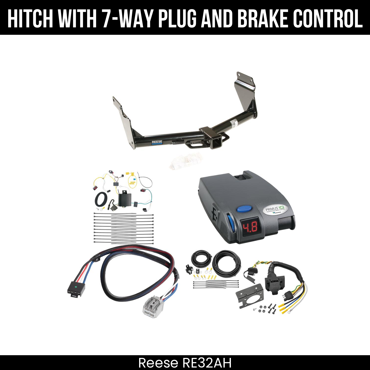 Trailer Hitch , 7-Way , Tekonsha Primus IQ Brake Control
