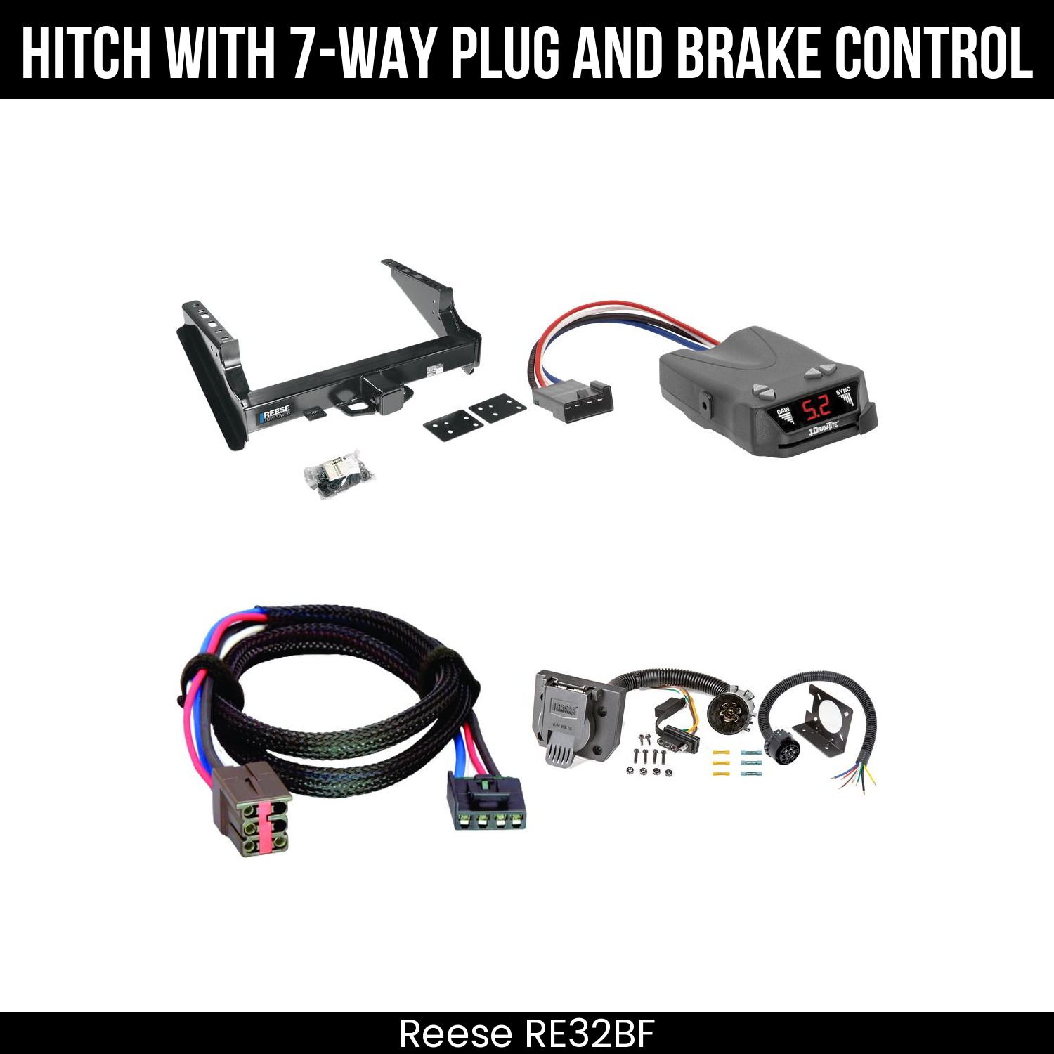 Trailer Hitch , 7-Way , Draw-Tite Activator IV Brake Control