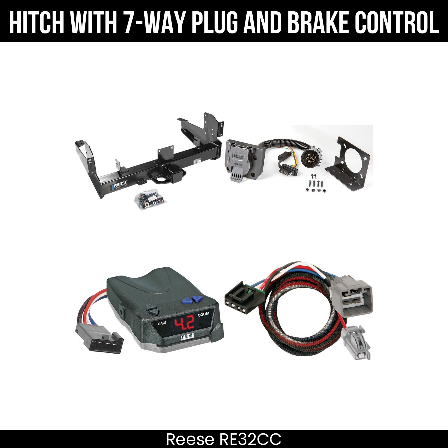 Trailer Hitch , 7-Way , Reese Brake EVN Control