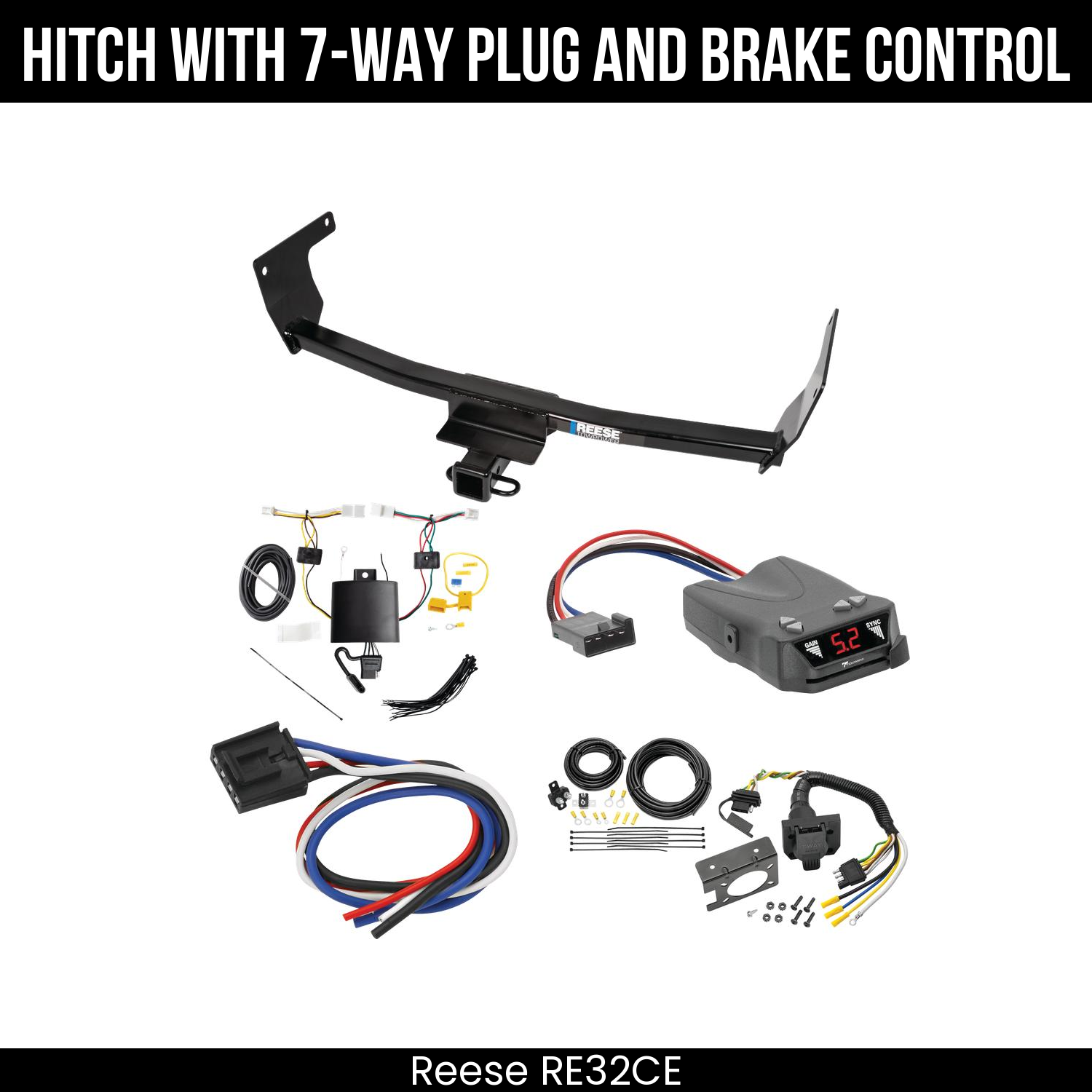 Trailer Hitch , 7-Way , Tekonsha Brakeman IV Brake Control