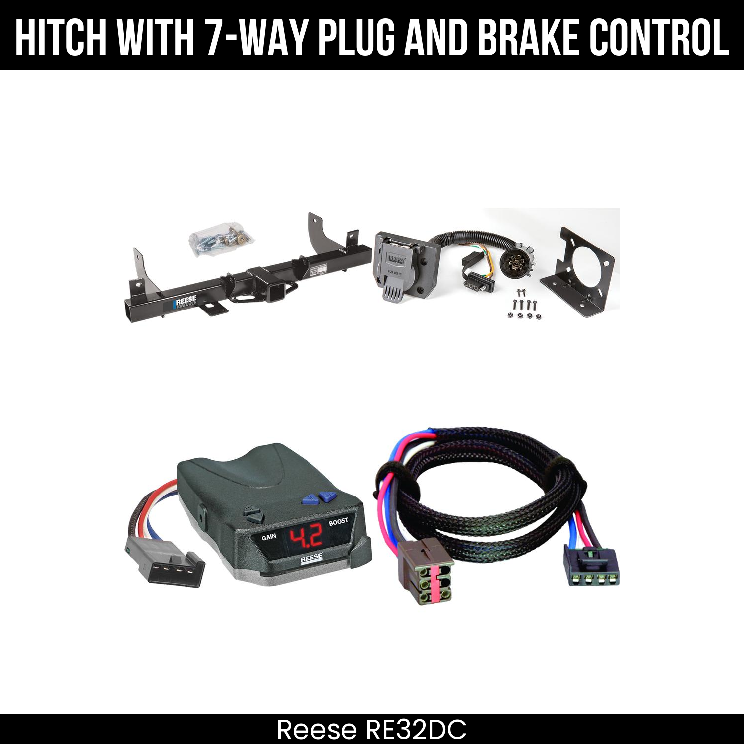 Trailer Hitch , 7-Way , Reese Brake EVN Control