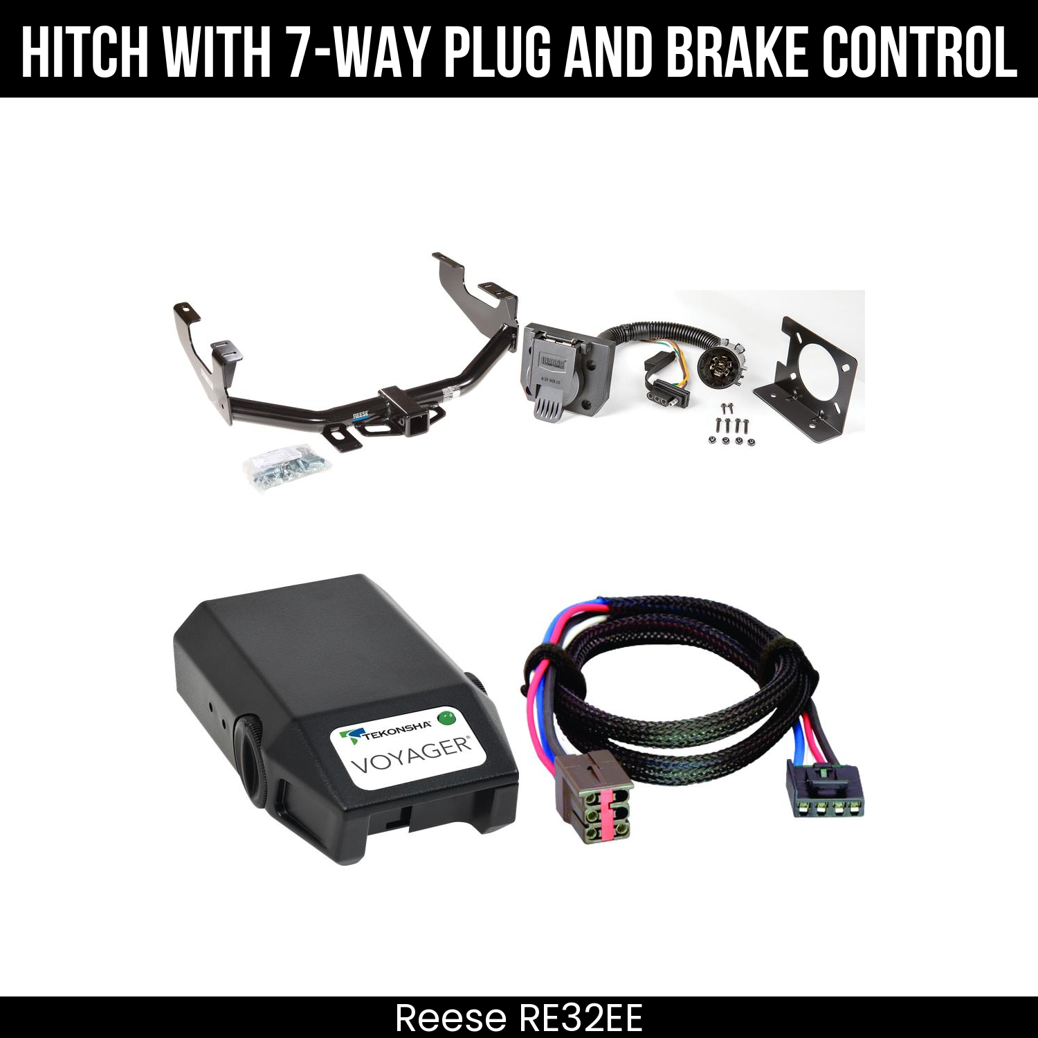 Trailer Hitch , 7-Way , Tekonsha Voyager Brake Control