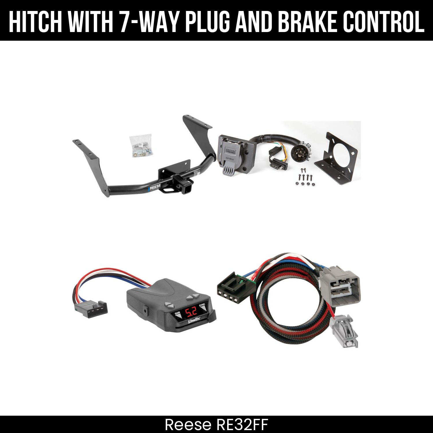 Trailer Hitch , 7-Way , Draw-Tite Activator IV Brake Control