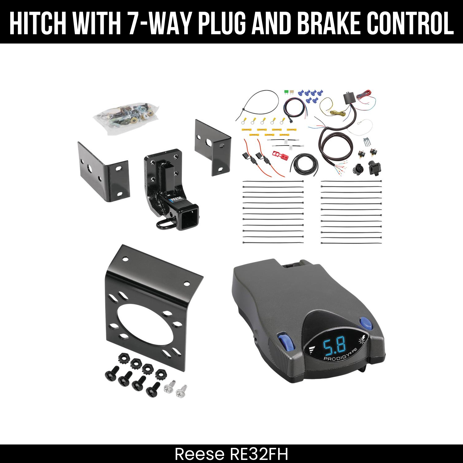 Trailer Hitch , 7-Way , Tekonsha Prodigy P2 Brake Control
