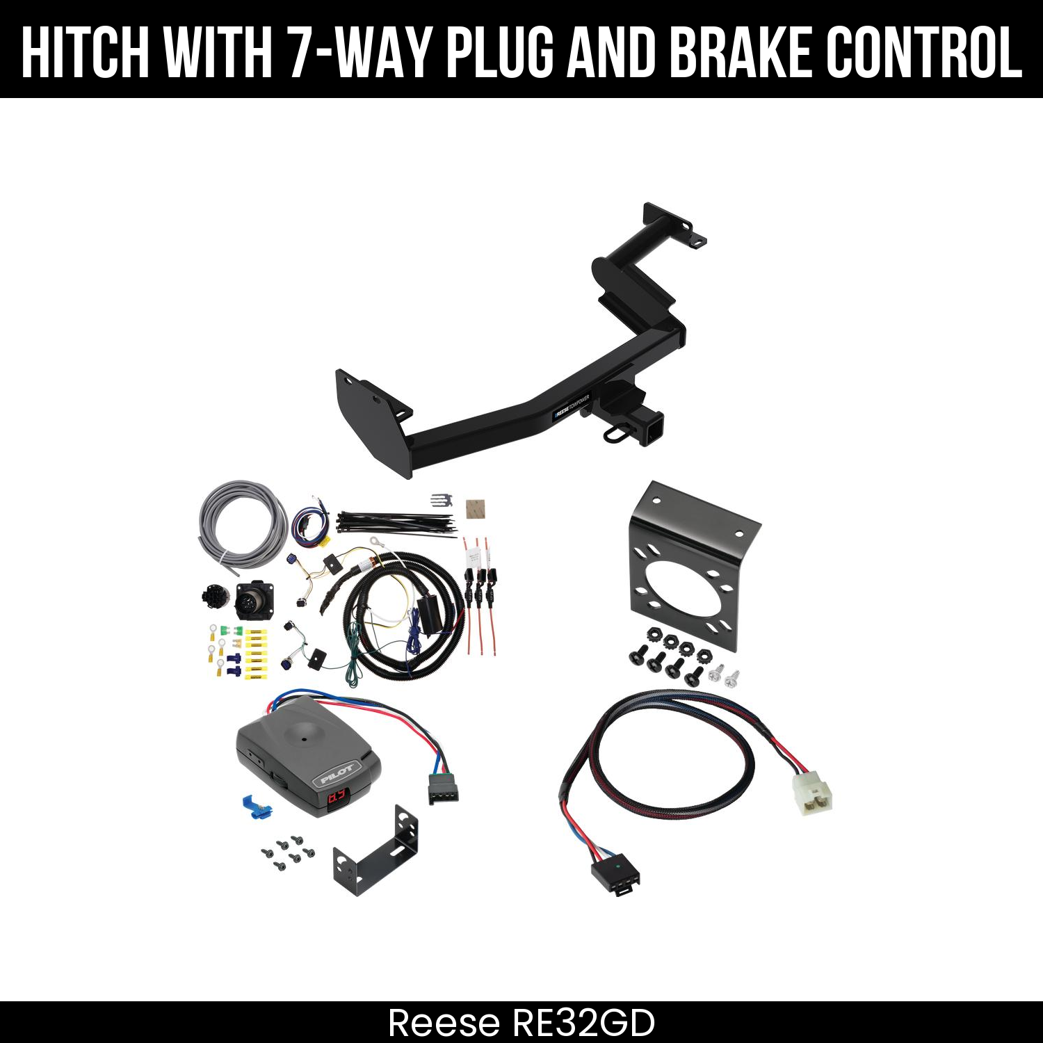 Trailer Hitch , 7-Way , Pro Series Pilot Brake Control