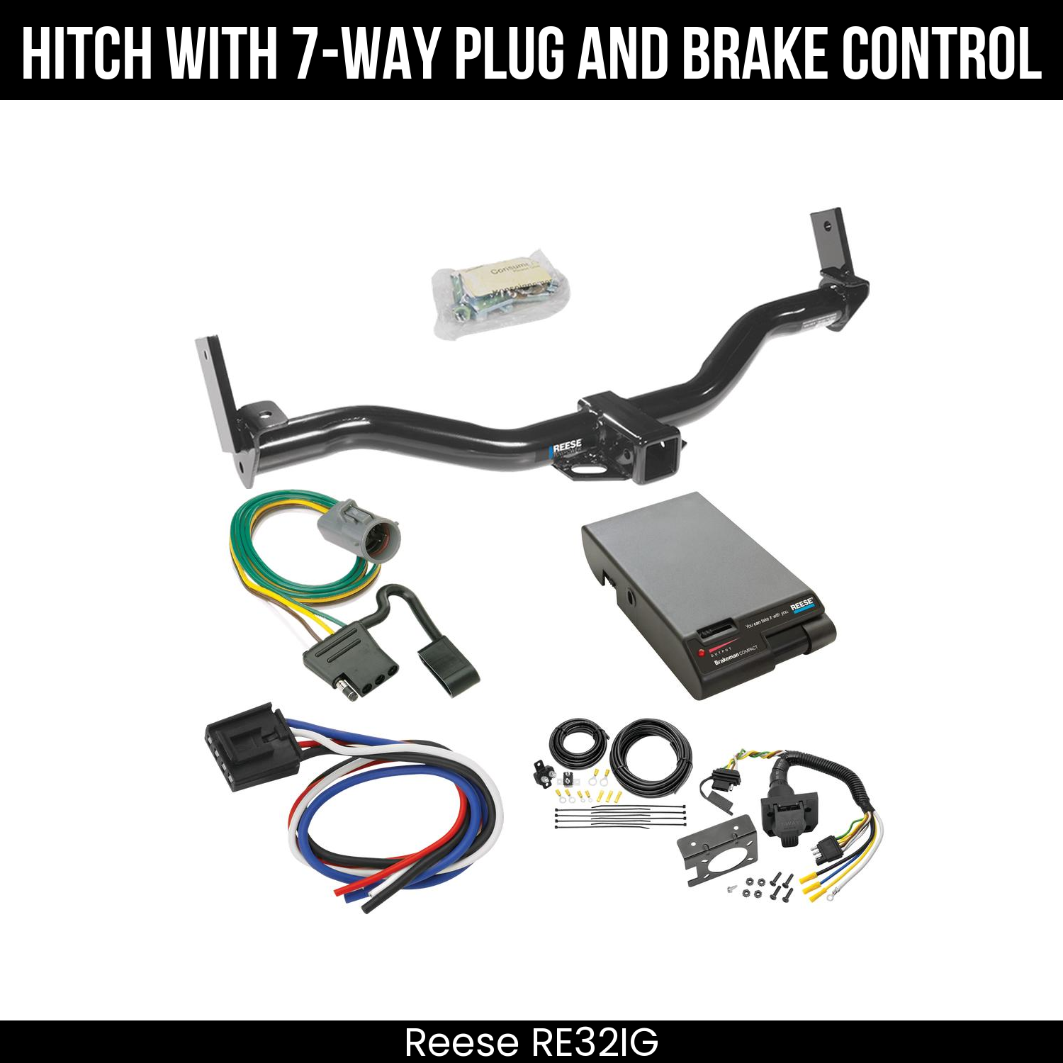 Trailer Hitch , 7-Way , Reese Brakeman Brake Control