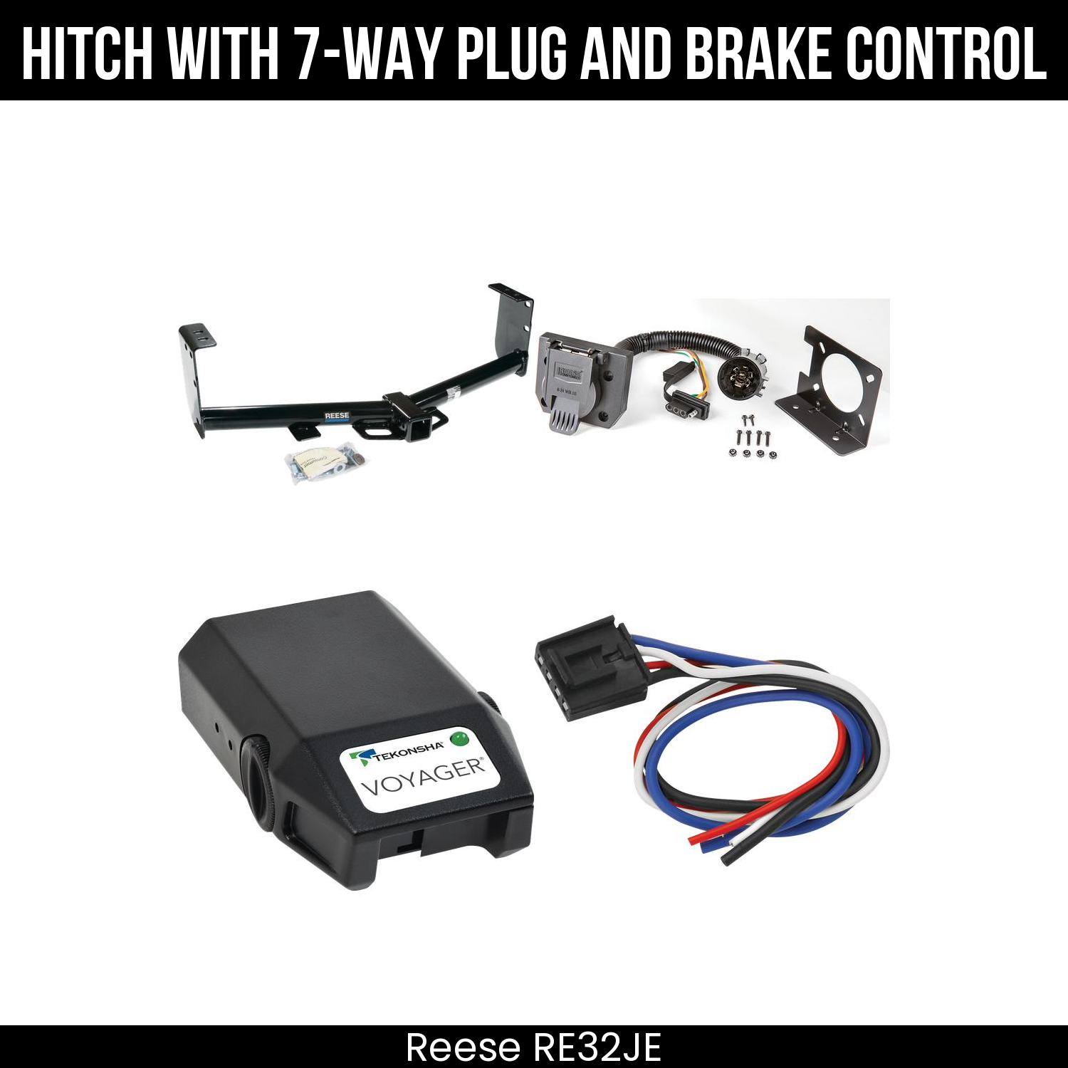 Trailer Hitch , 7-Way , Tekonsha Voyager Brake Control
