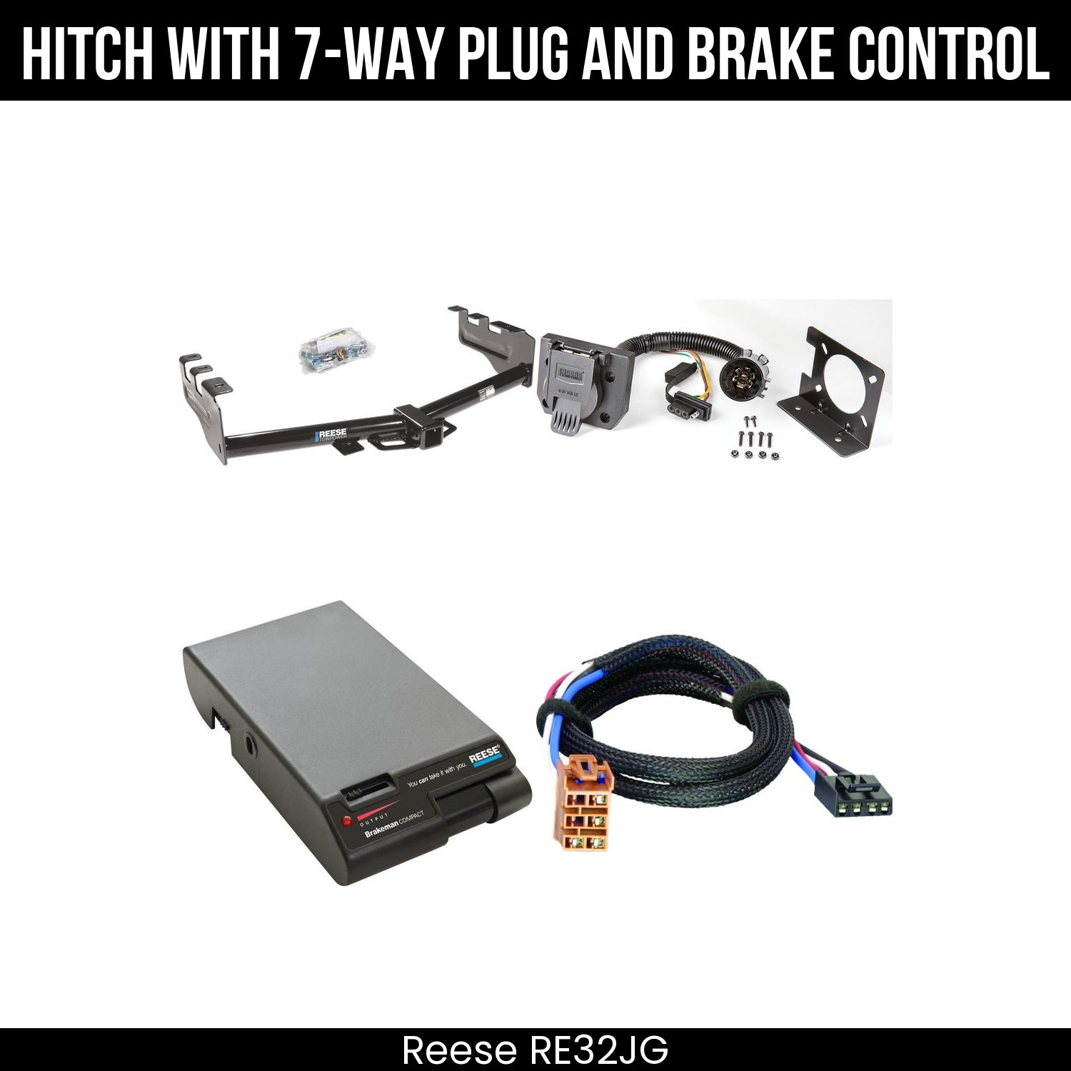 Trailer Hitch , 7-Way , Reese Brakeman Brake Control