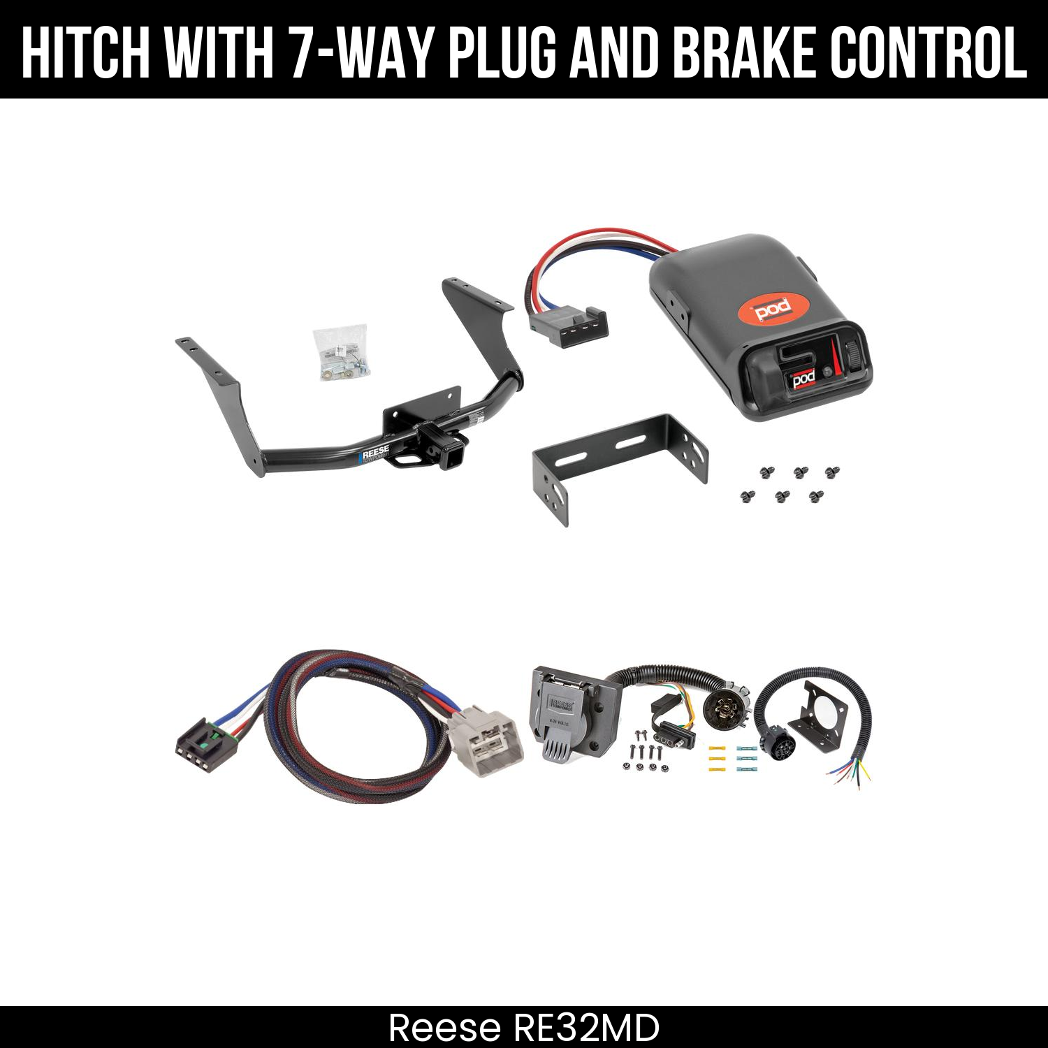 Trailer Hitch , 7-Way , Pro Series POD Brake Control