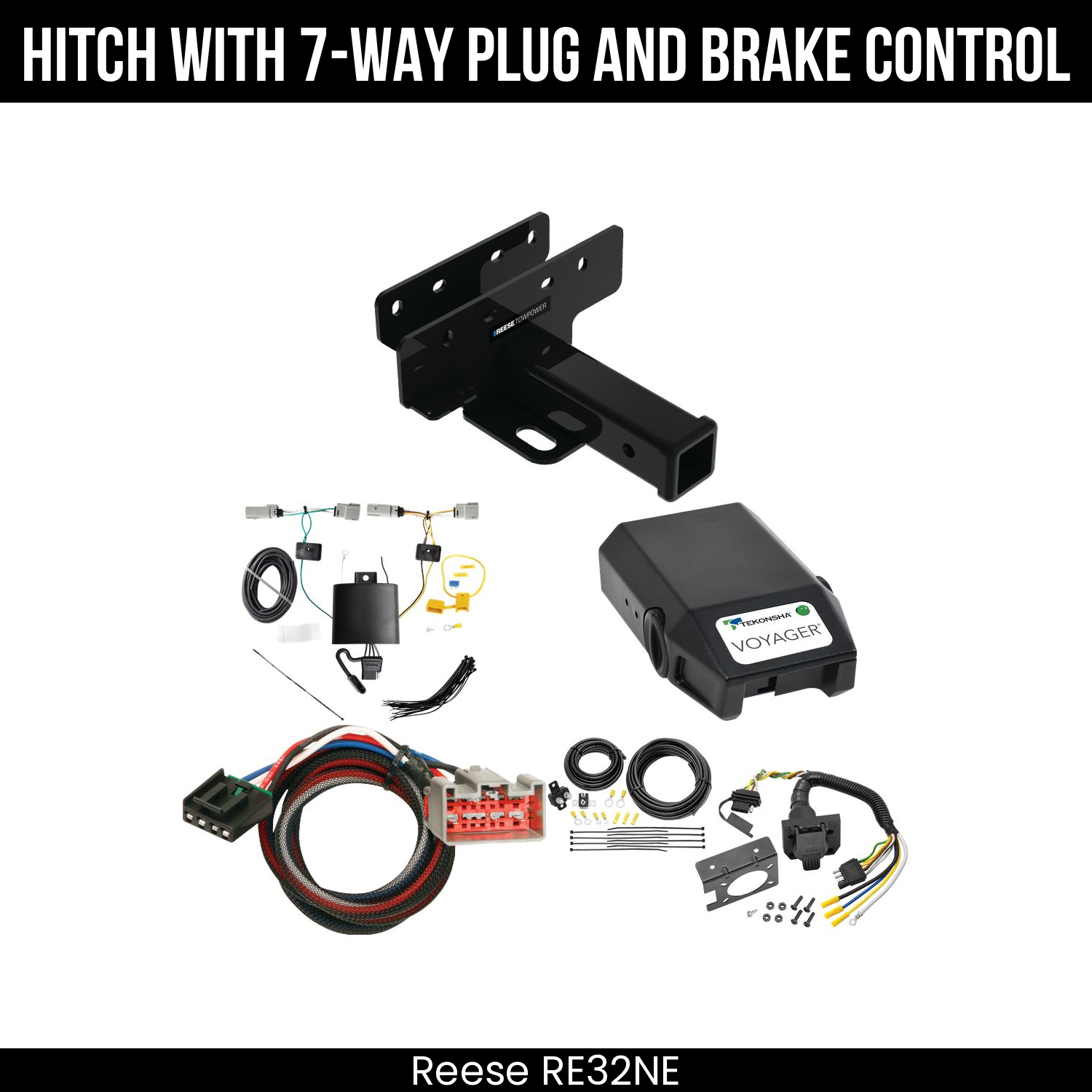 Trailer Hitch , 7-Way , Tekonsha Voyager Brake Control