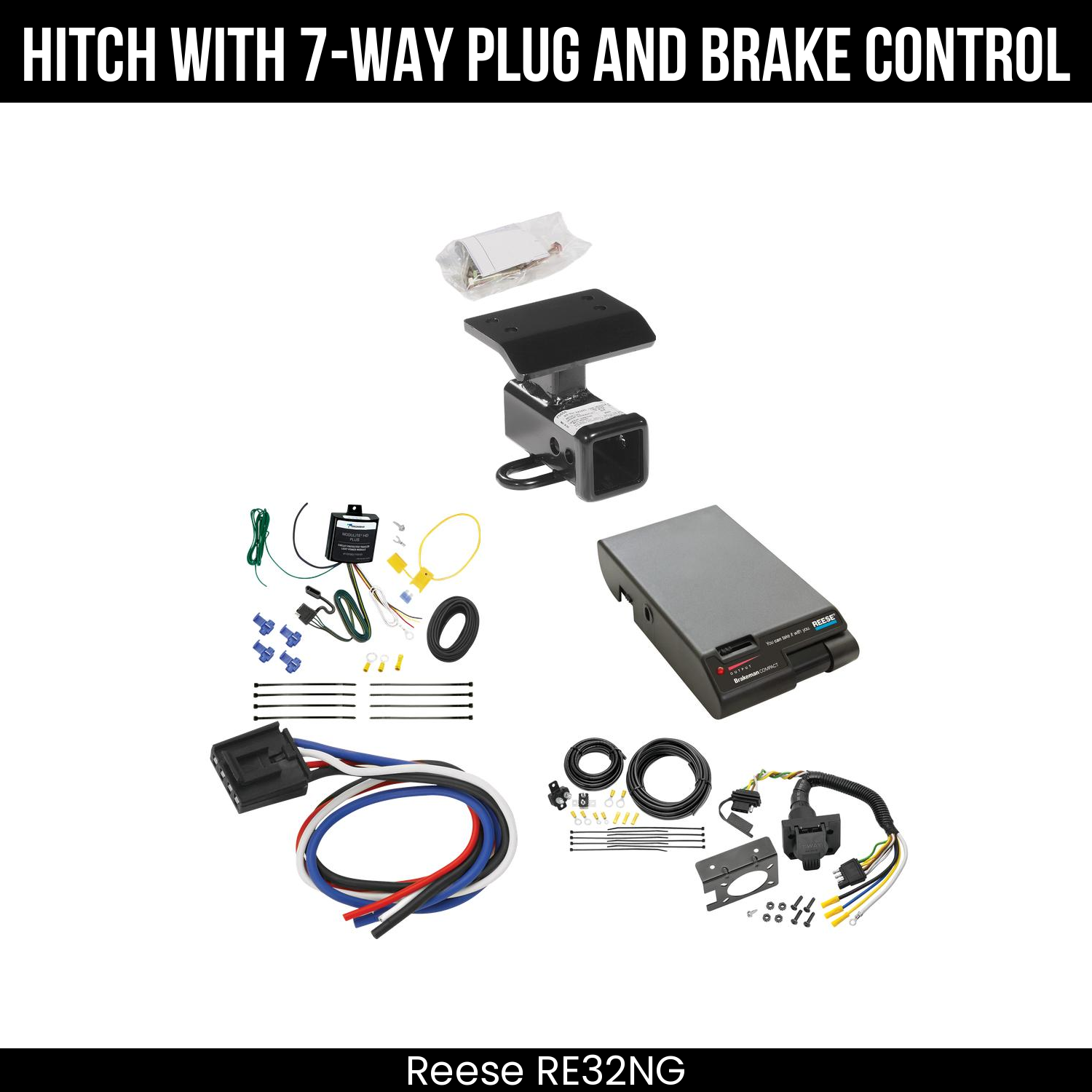 Trailer Hitch , 7-Way , Reese Brakeman Brake Control