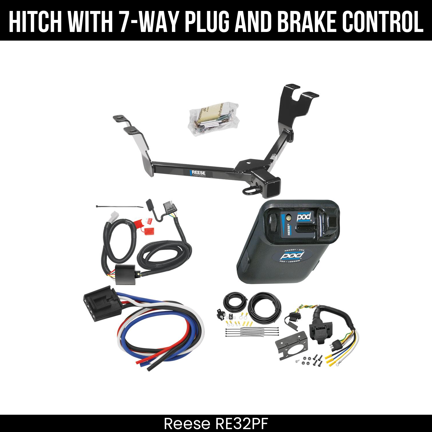 Trailer Hitch , 7-Way , Reese POD Brake Control