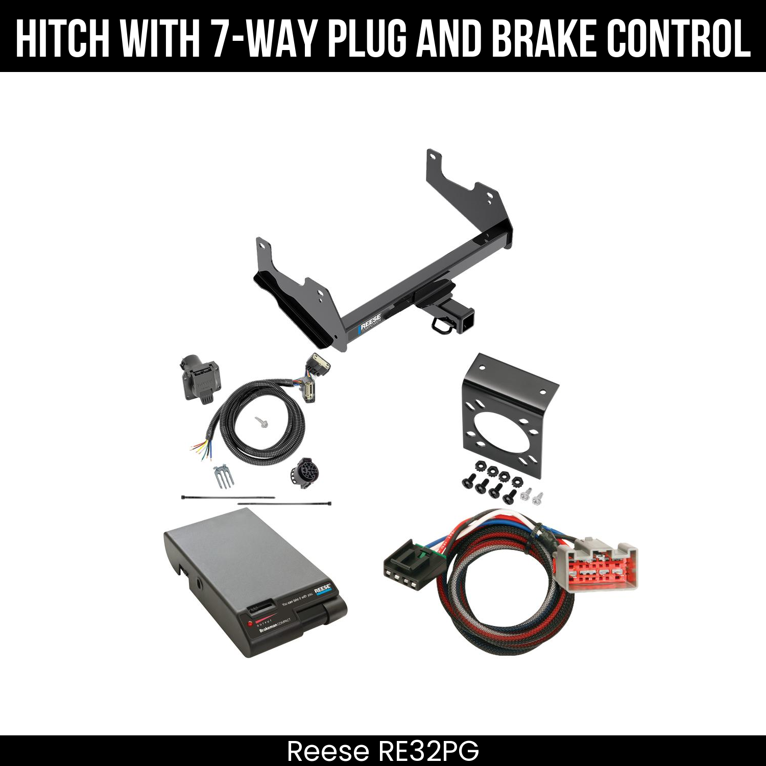 Trailer Hitch , 7-Way , Reese Brakeman Brake Control