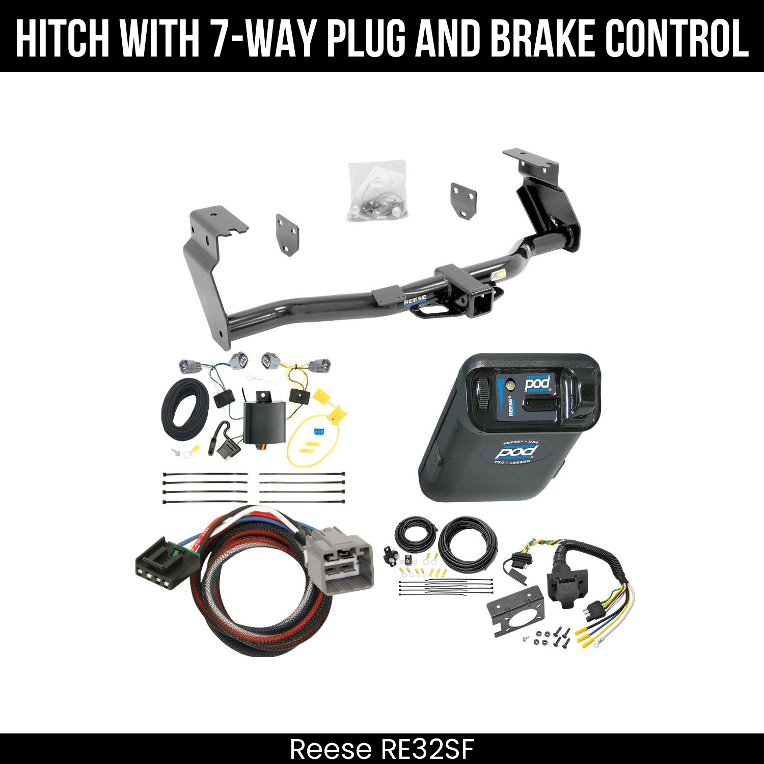 Trailer Hitch , 7-Way , Reese POD Brake Control