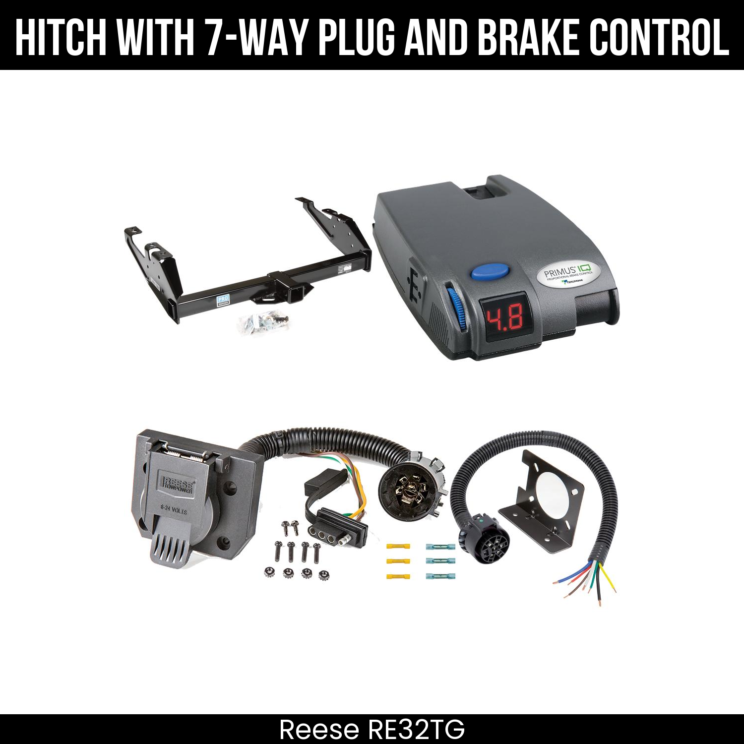Trailer Hitch , 7-Way , Tekonsha Primus IQ Brake Control