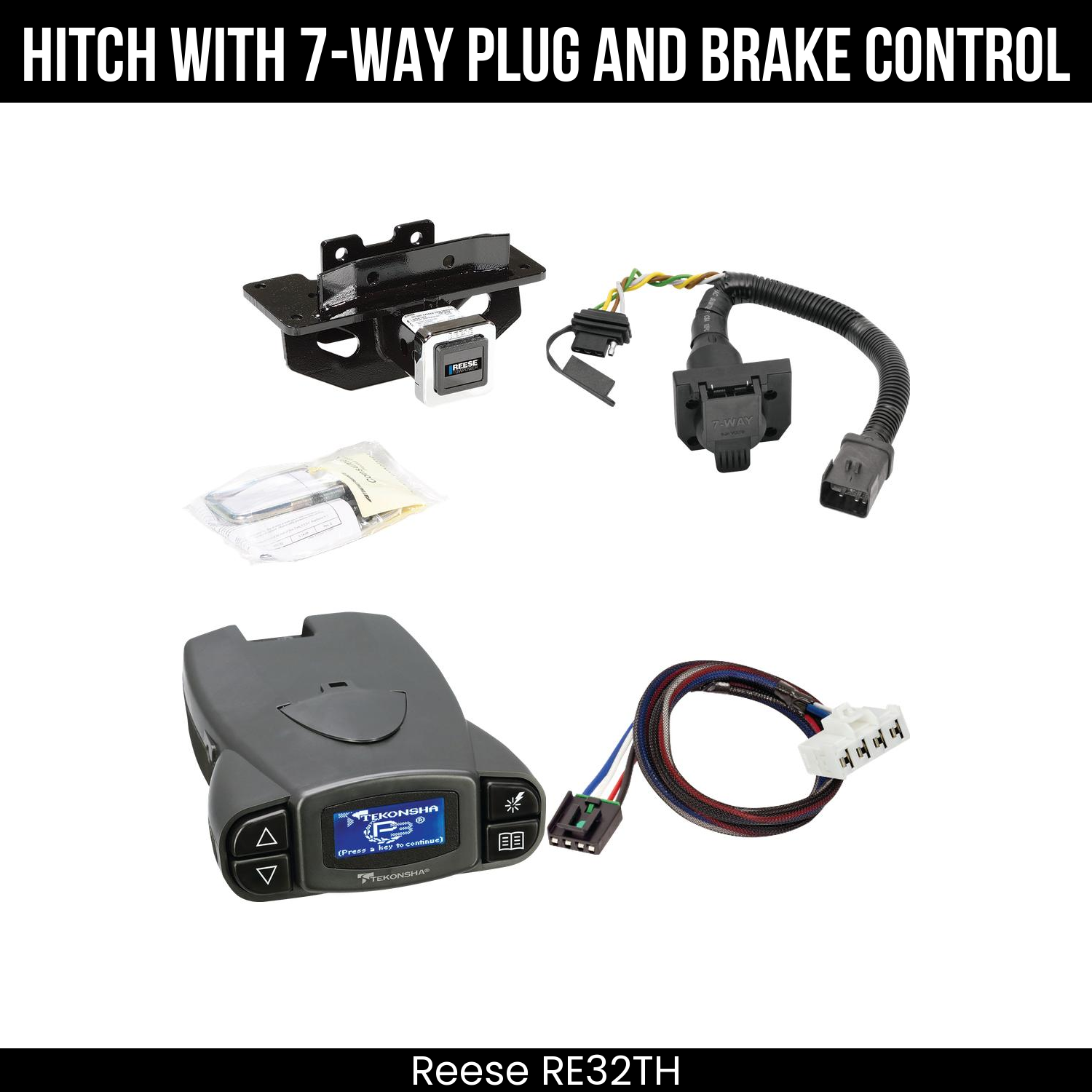 Trailer Hitch , 7-Way , Tekonsha Prodigy P3 Brake Control
