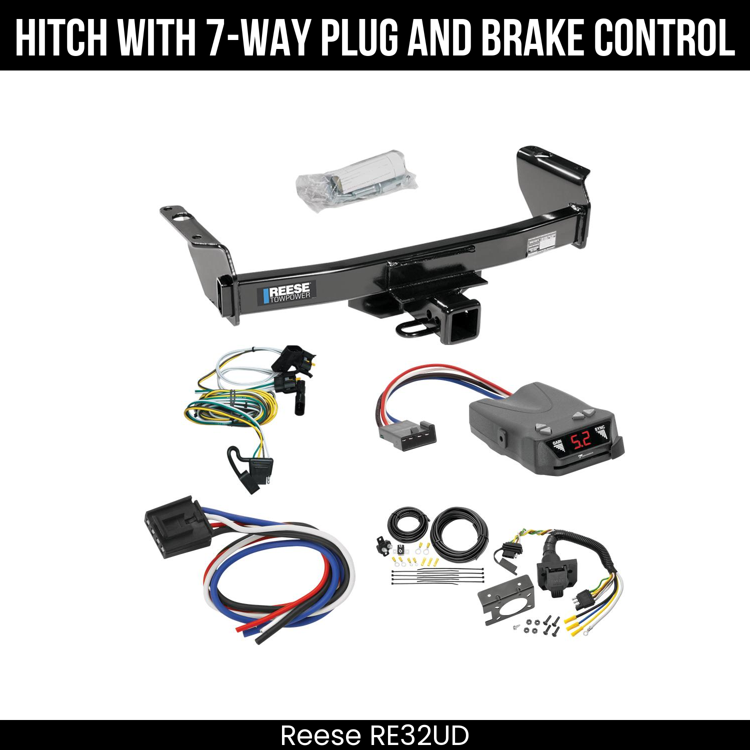 Trailer Hitch , 7-Way , Tekonsha Brakeman IV Brake Control