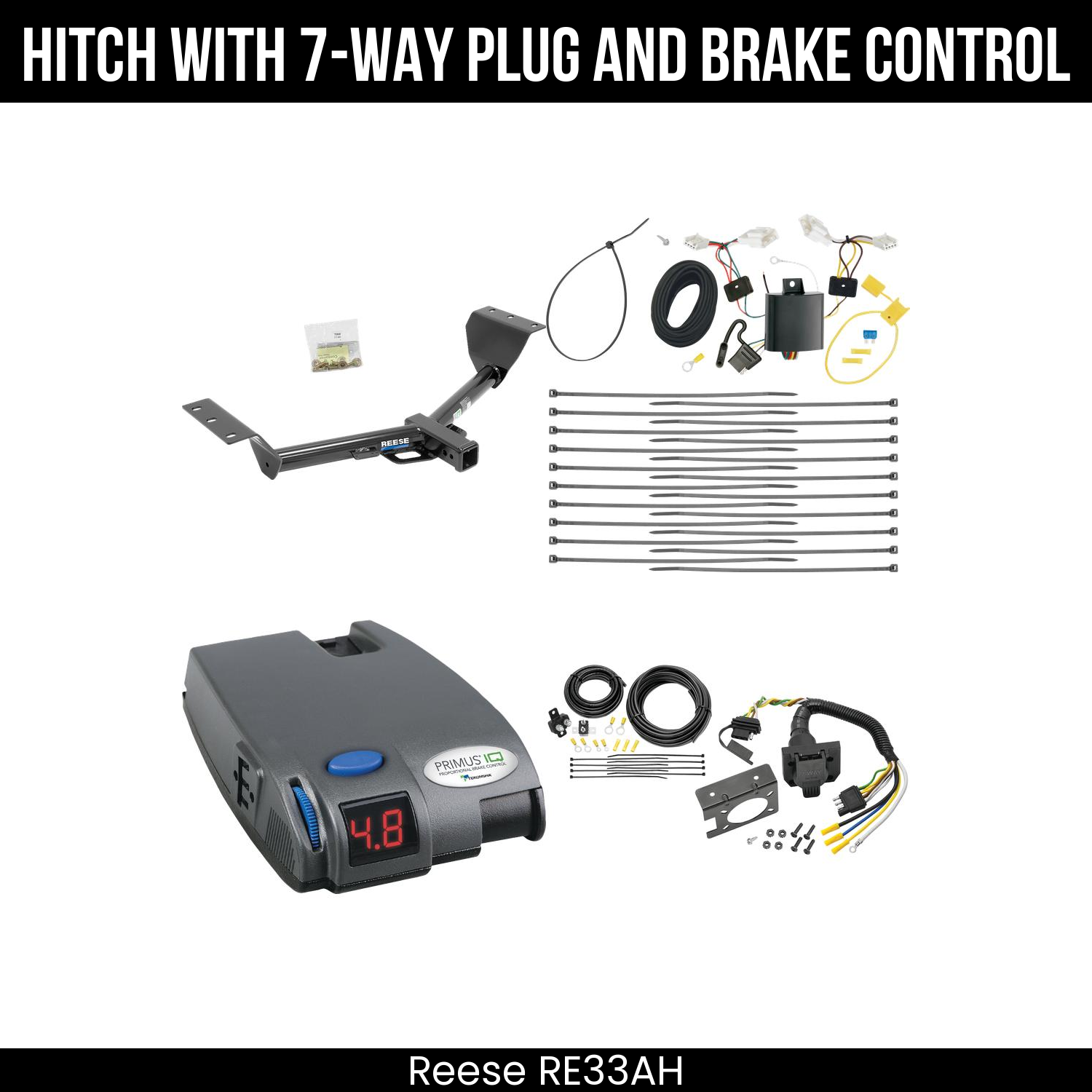 Trailer Hitch , 7-Way , Tekonsha Primus IQ Brake Control