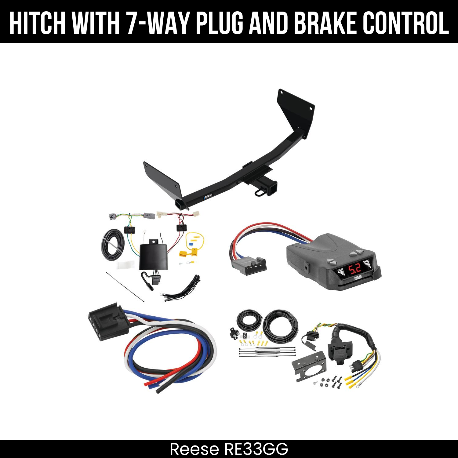 Trailer Hitch , 7-Way , Reese Brakeman IV Brake Control
