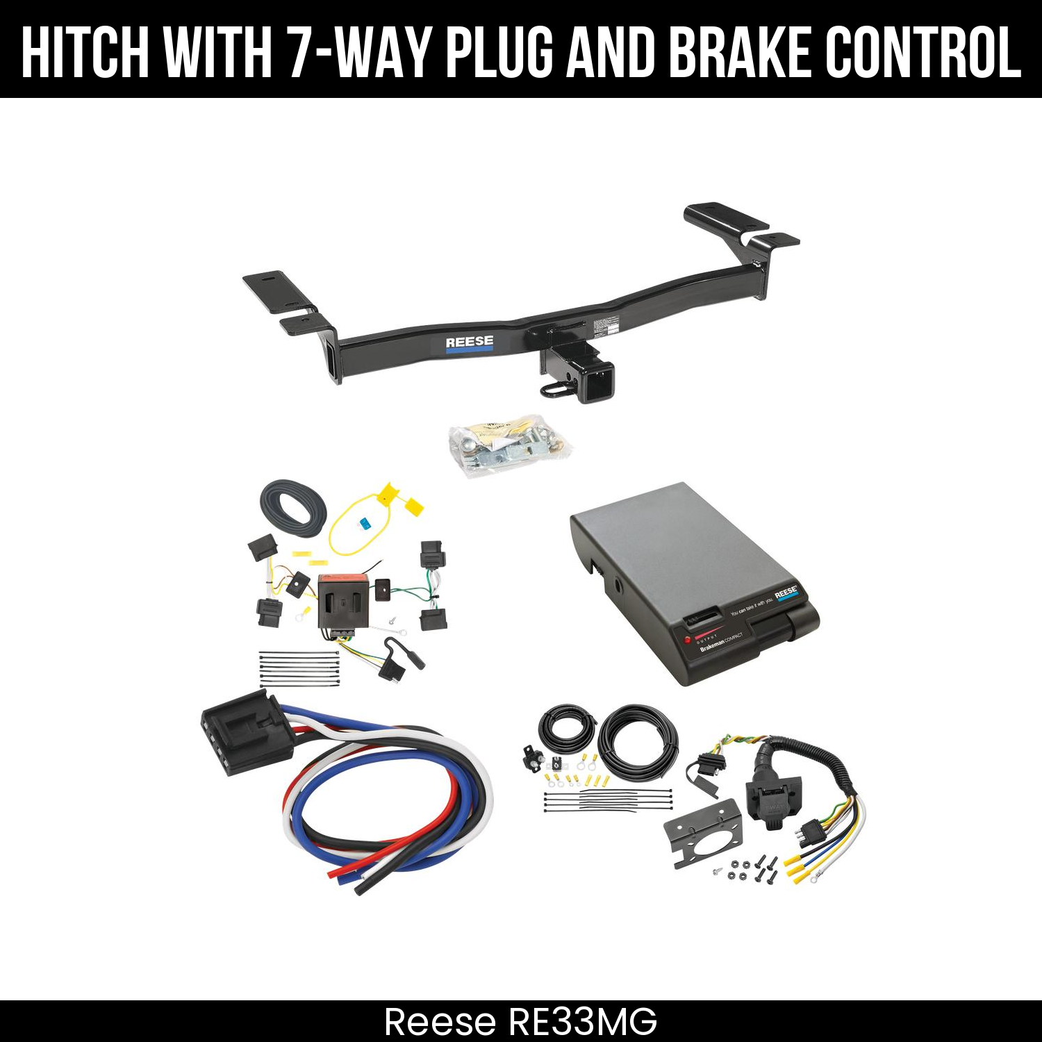 Trailer Hitch , 7-Way , Reese Brakeman Brake Control